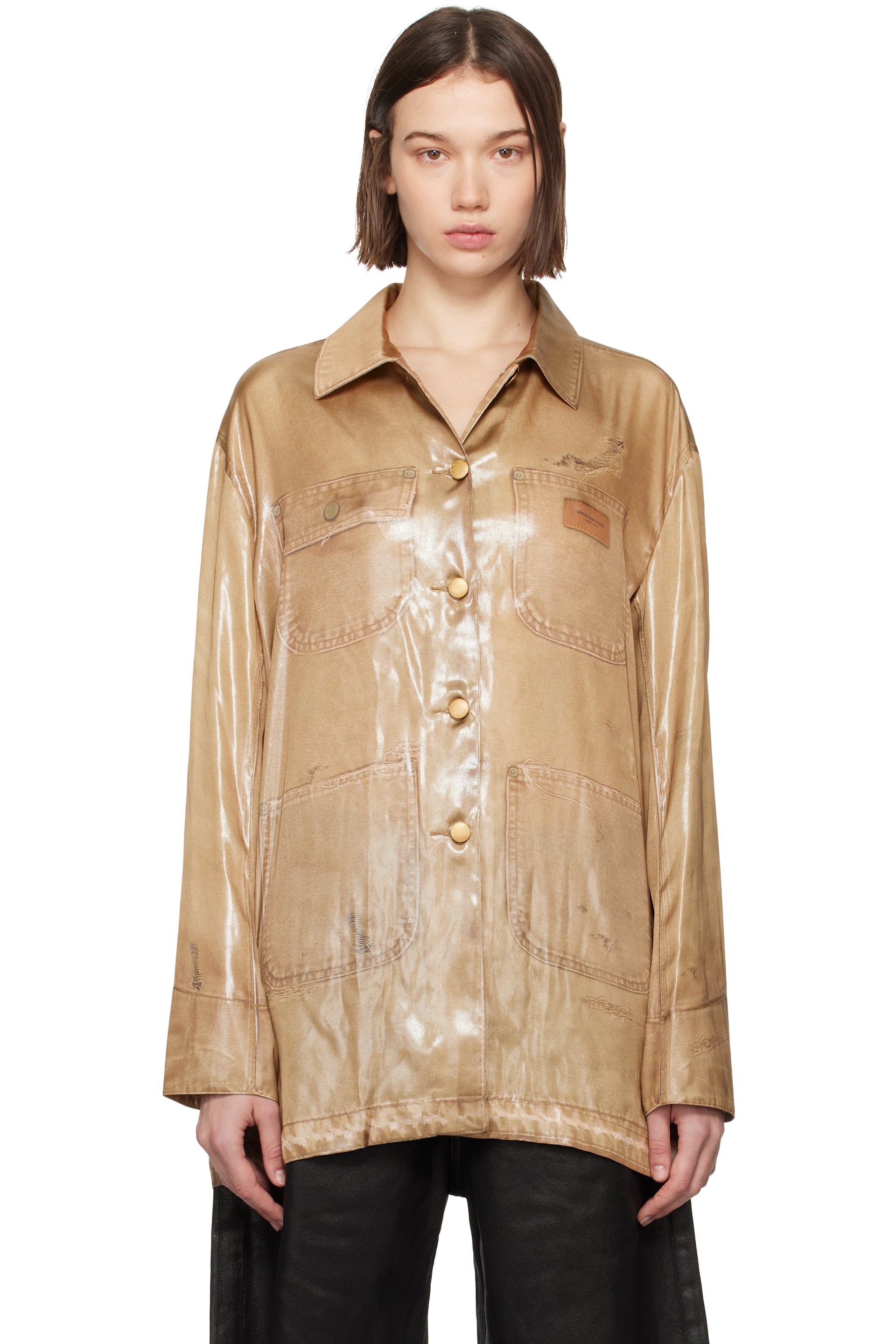 Alexander Wang - Tan Trompe L'œil Shirt