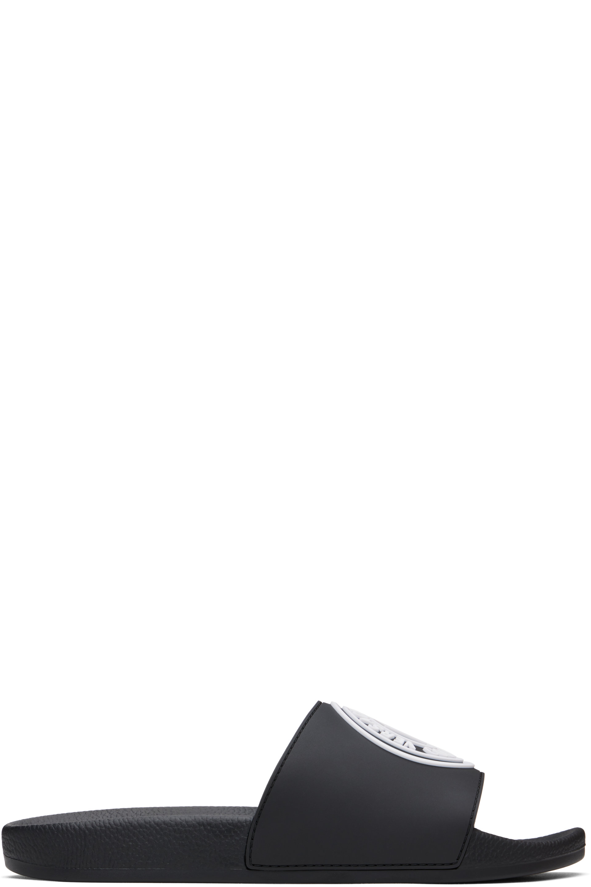 Versace Jeans Couture - Black V Emblem Pool Slides