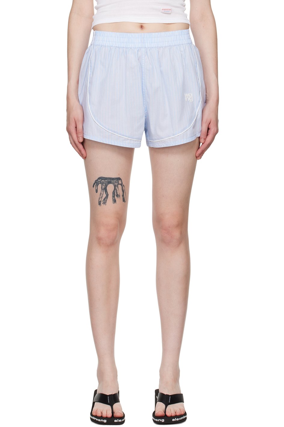 alexanderwang.t - 蓝色运动短裤