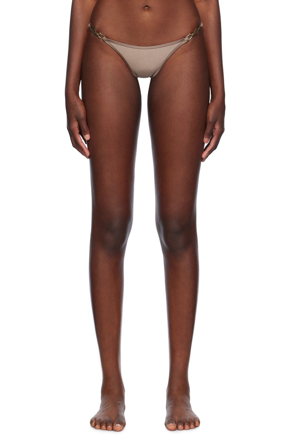 Miaou - Culotte de bikini Nicola taupe