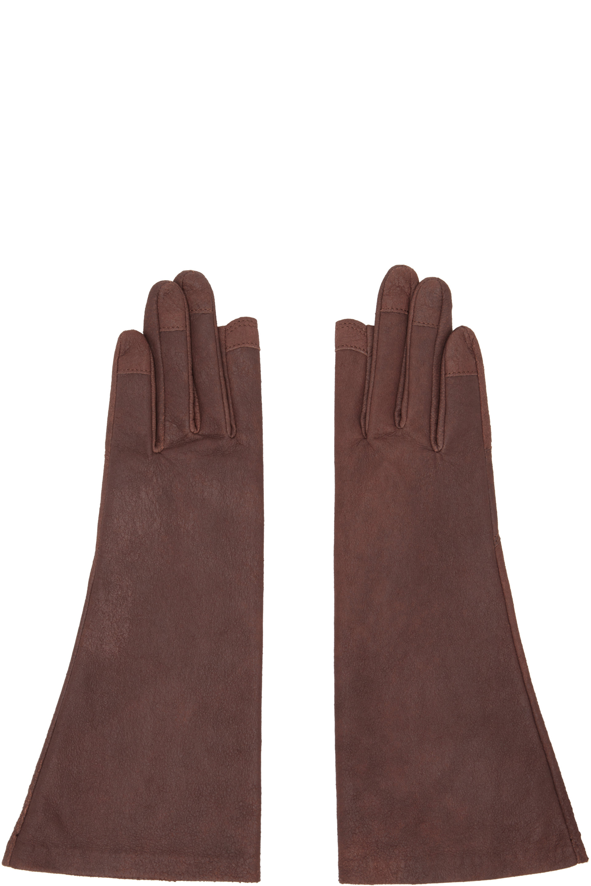 Rick Owens - Brown Porterville Short Gloves