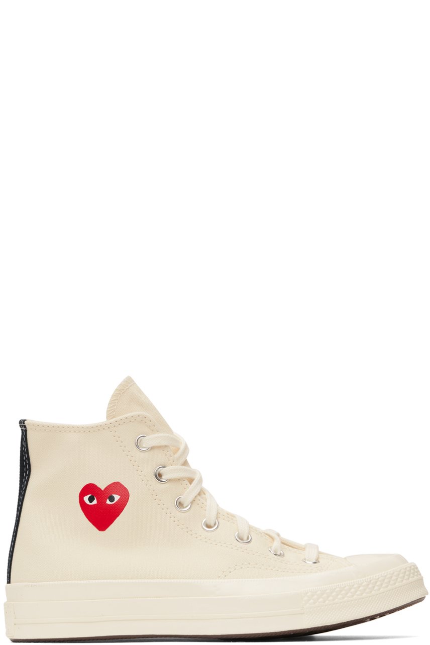 COMME des GARÇONS PLAY - Off-White Converse Edition Chuck 70 CDG Hi Sneakers