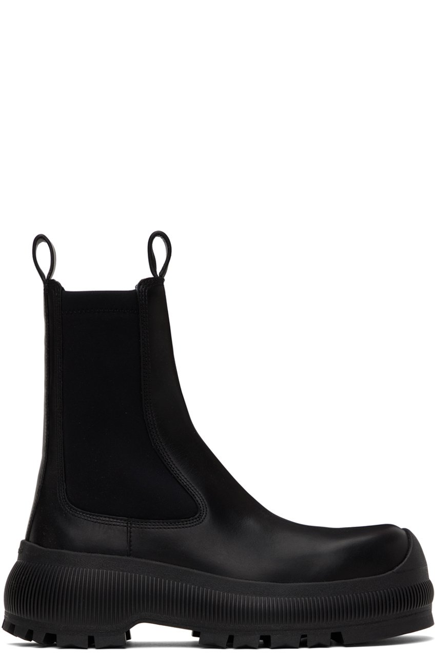 Jil Sander - Black Calf Leather Chelsea Boots