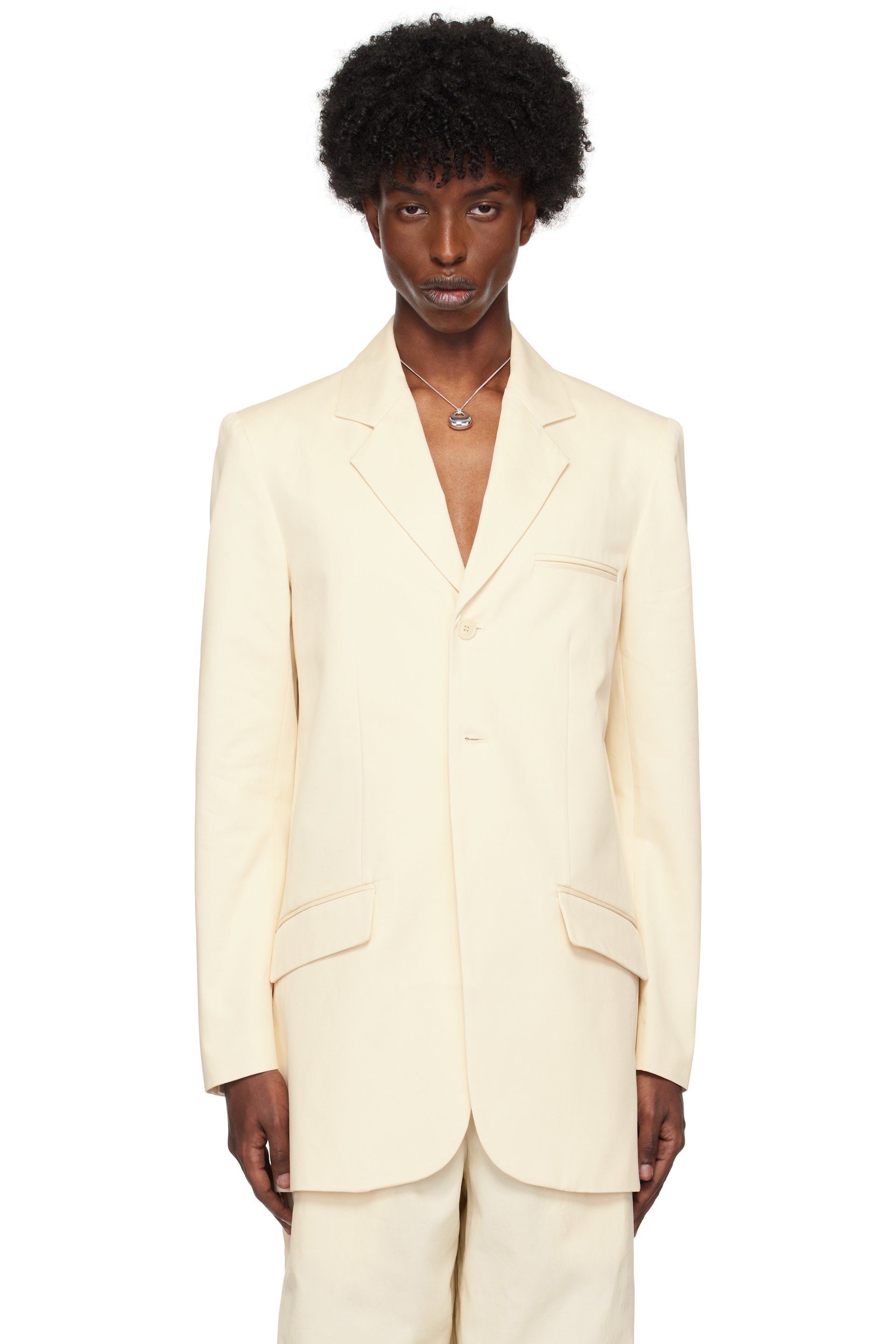 Galilee-By-Sea - Off-White Draft Blazer