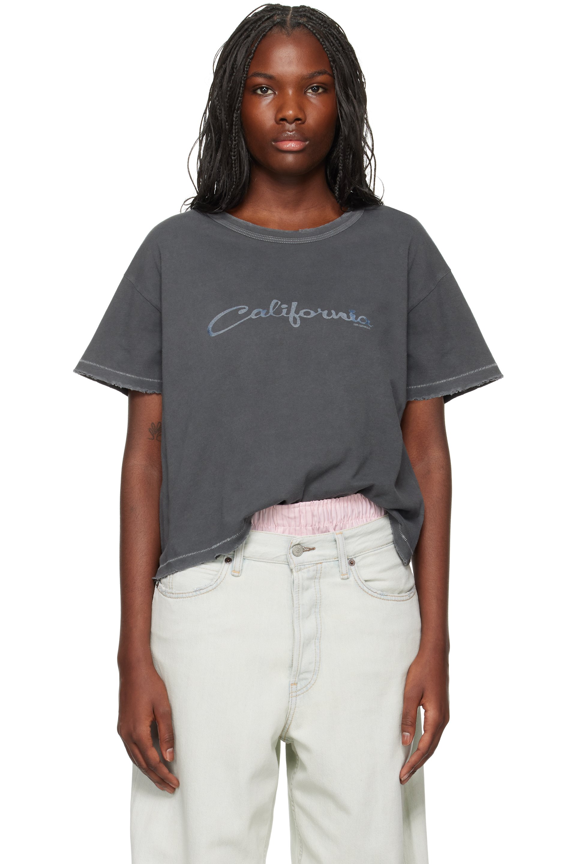ERL - T-shirt 'California' gris