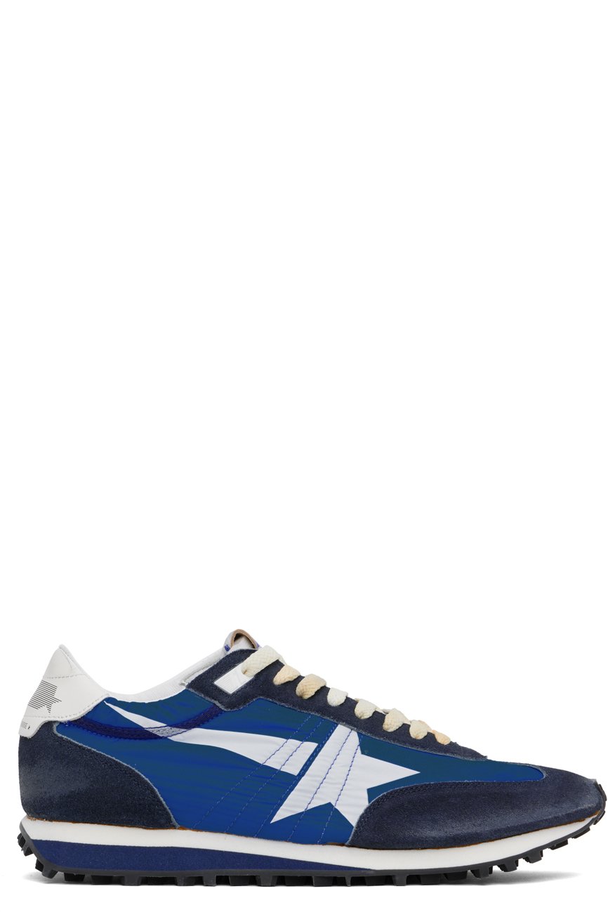 Golden Goose - Baskets Marathon bleu et bleu marine