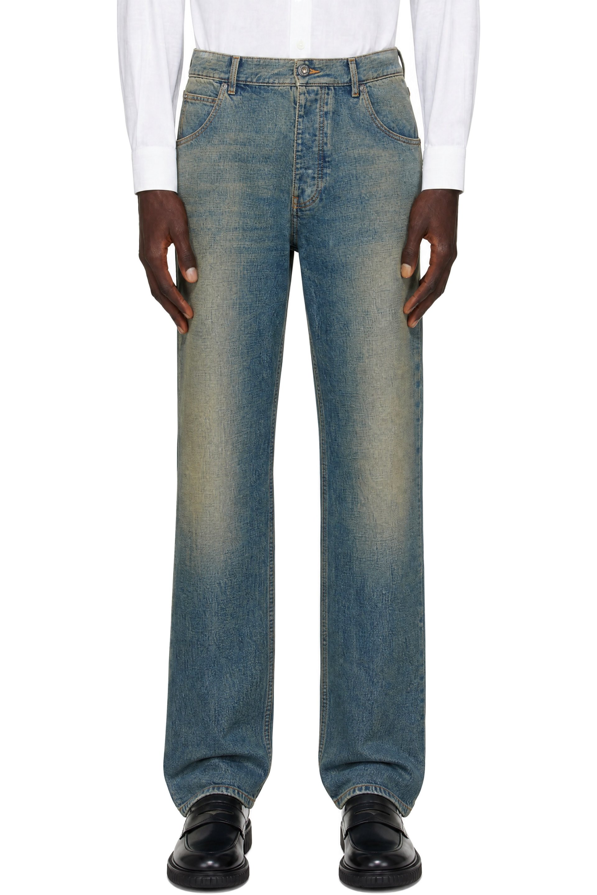 Ferragamo - Blue Midweight Cotton Denim Jeans