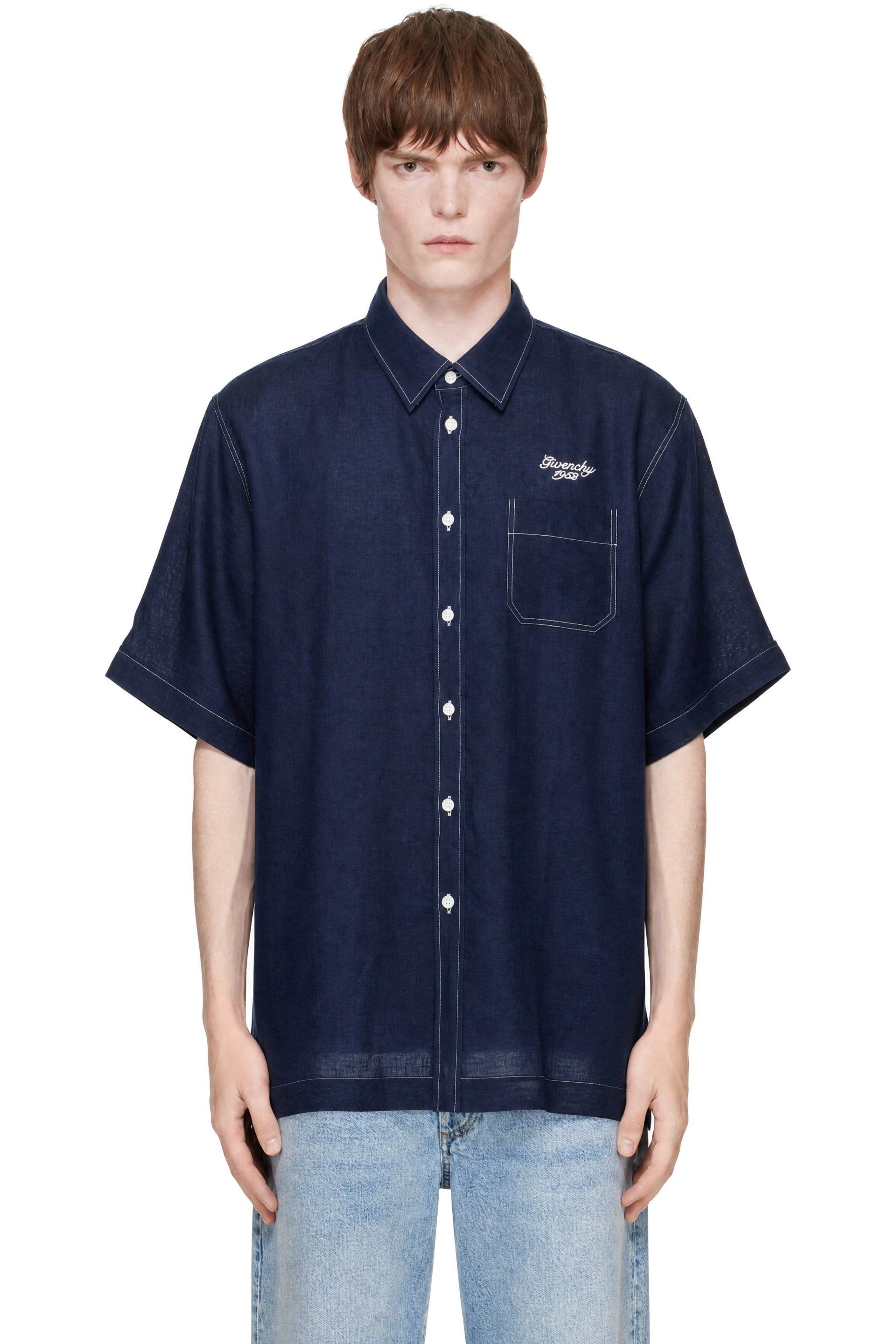 Givenchy - Navy 'Givenchy 1952' Shirt