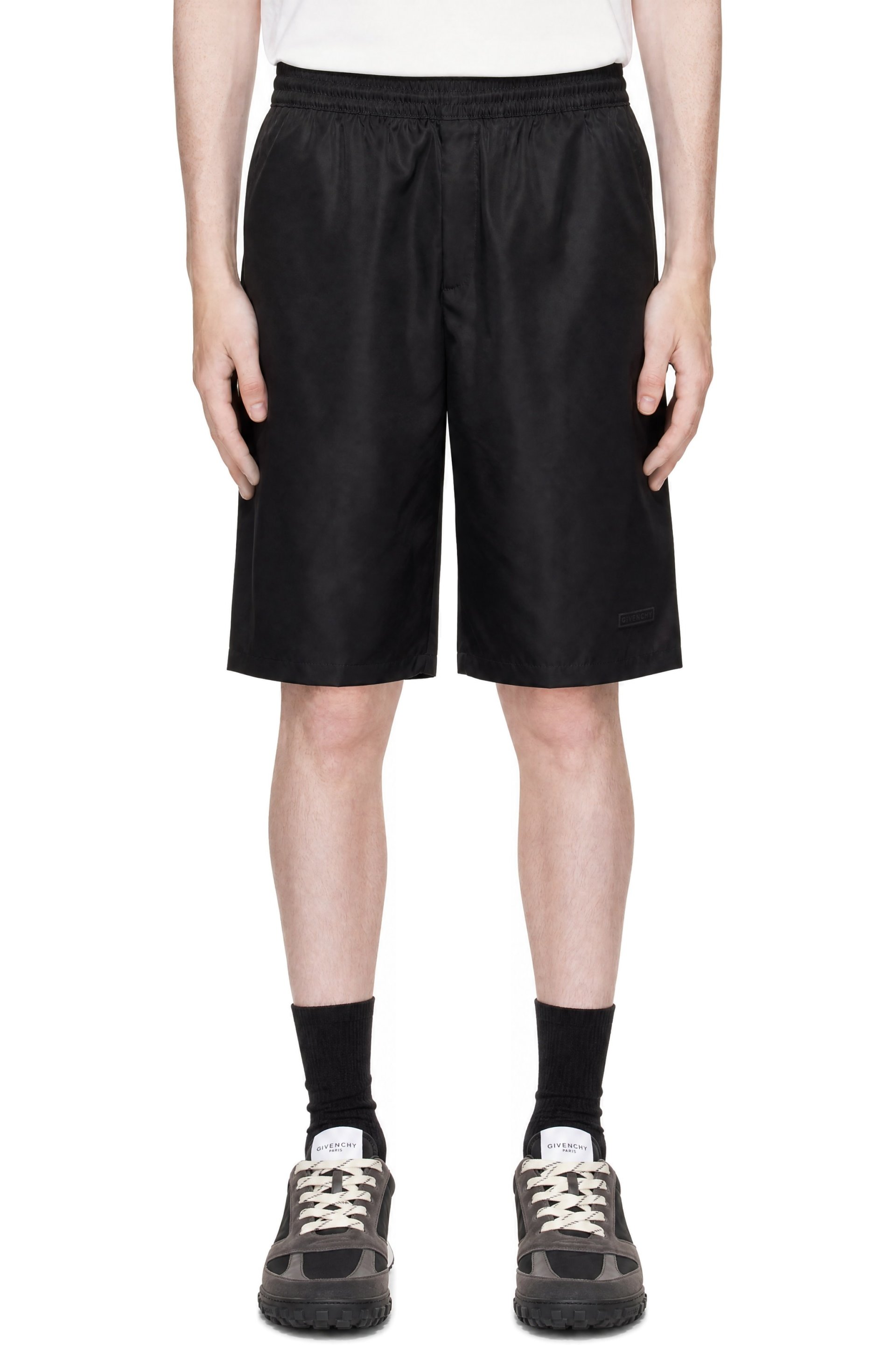 Givenchy - Black Elasticized Formal Shorts