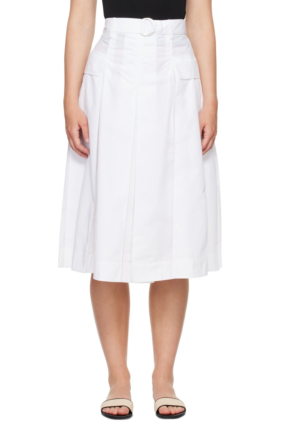 3.1 Phillip Lim - Jupe midi utilitaire blanche