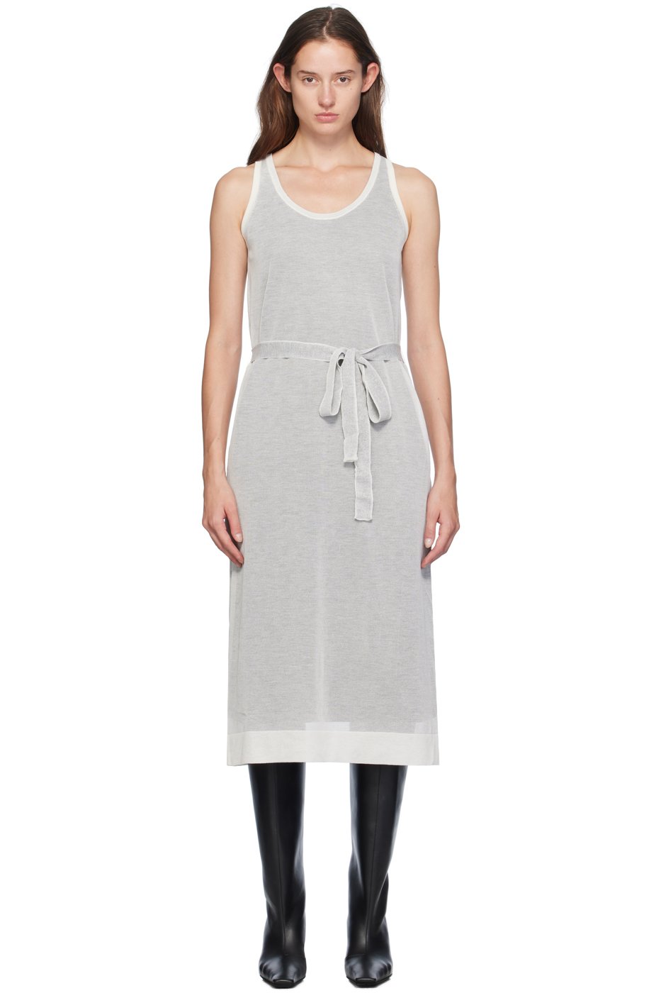Proenza Schouler - Robe midi Simmons blanc cassé