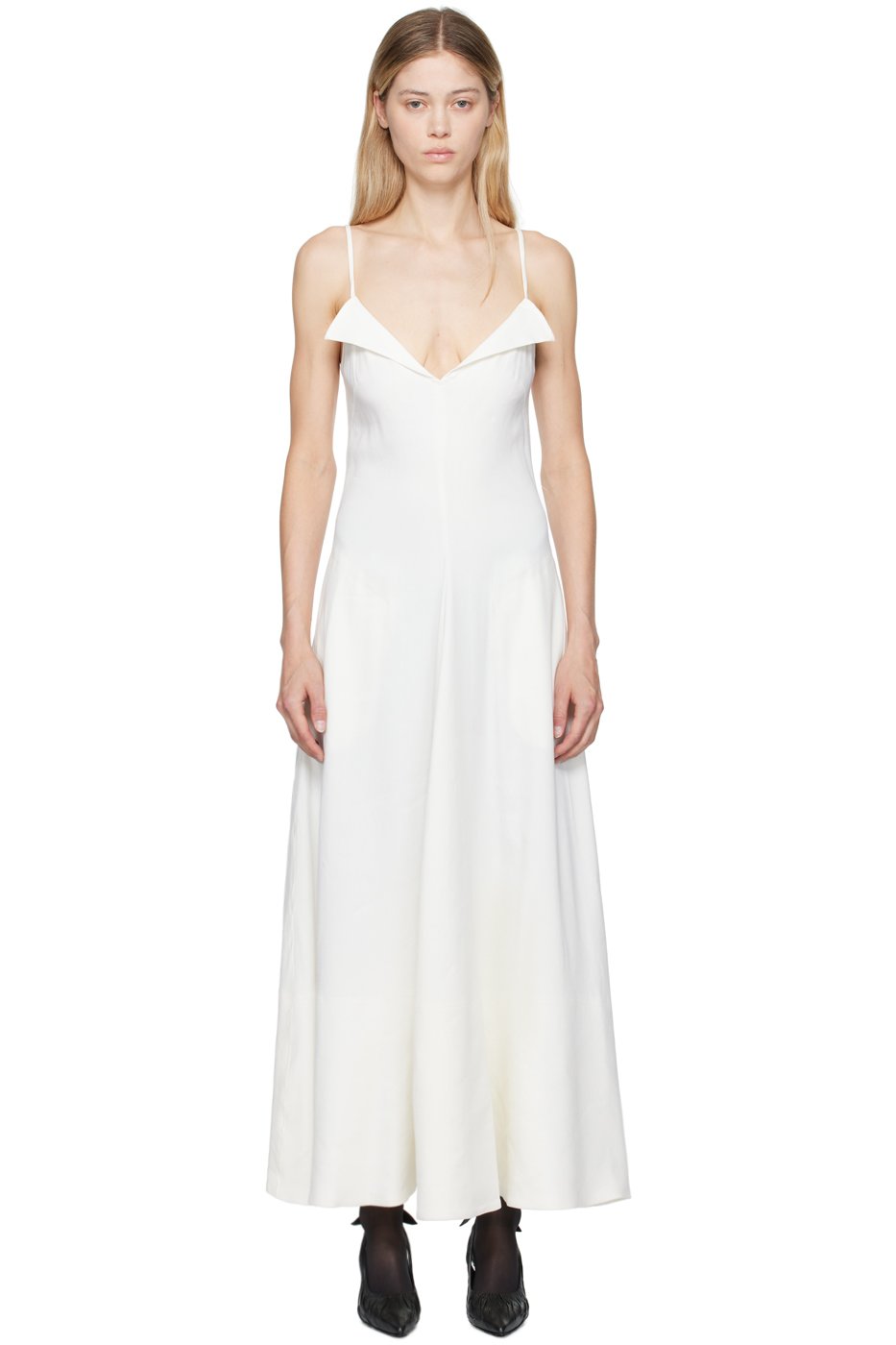 Proenza Schouler - Robe longue Ruby blanc cassé