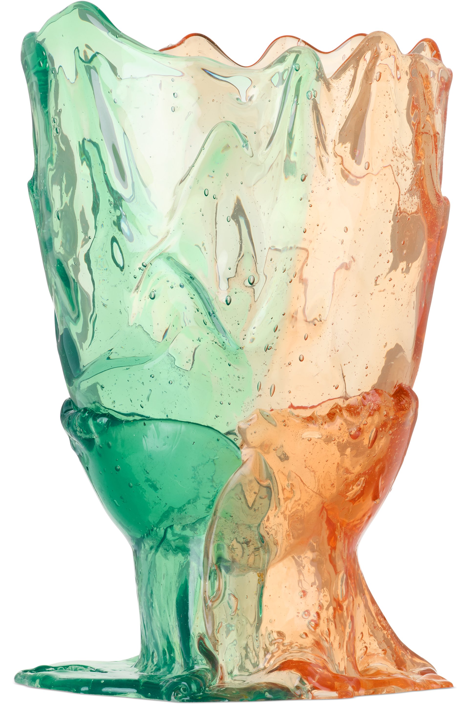 CORSI DESIGN - SSENSE Exclusive Green & Orange Twins C Vase