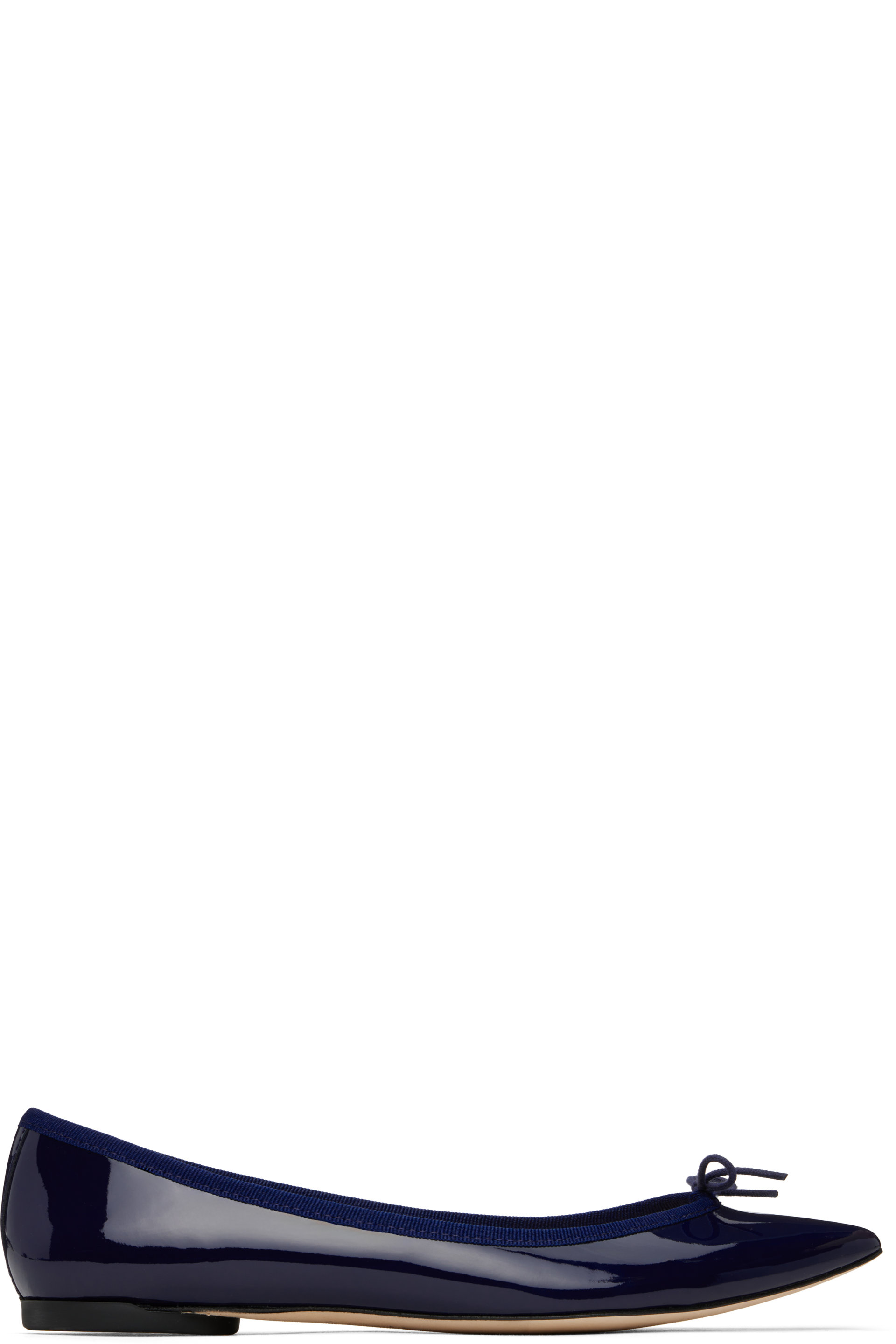 Repetto - Navy Brigitte Pointy Toe Ballerina Flats