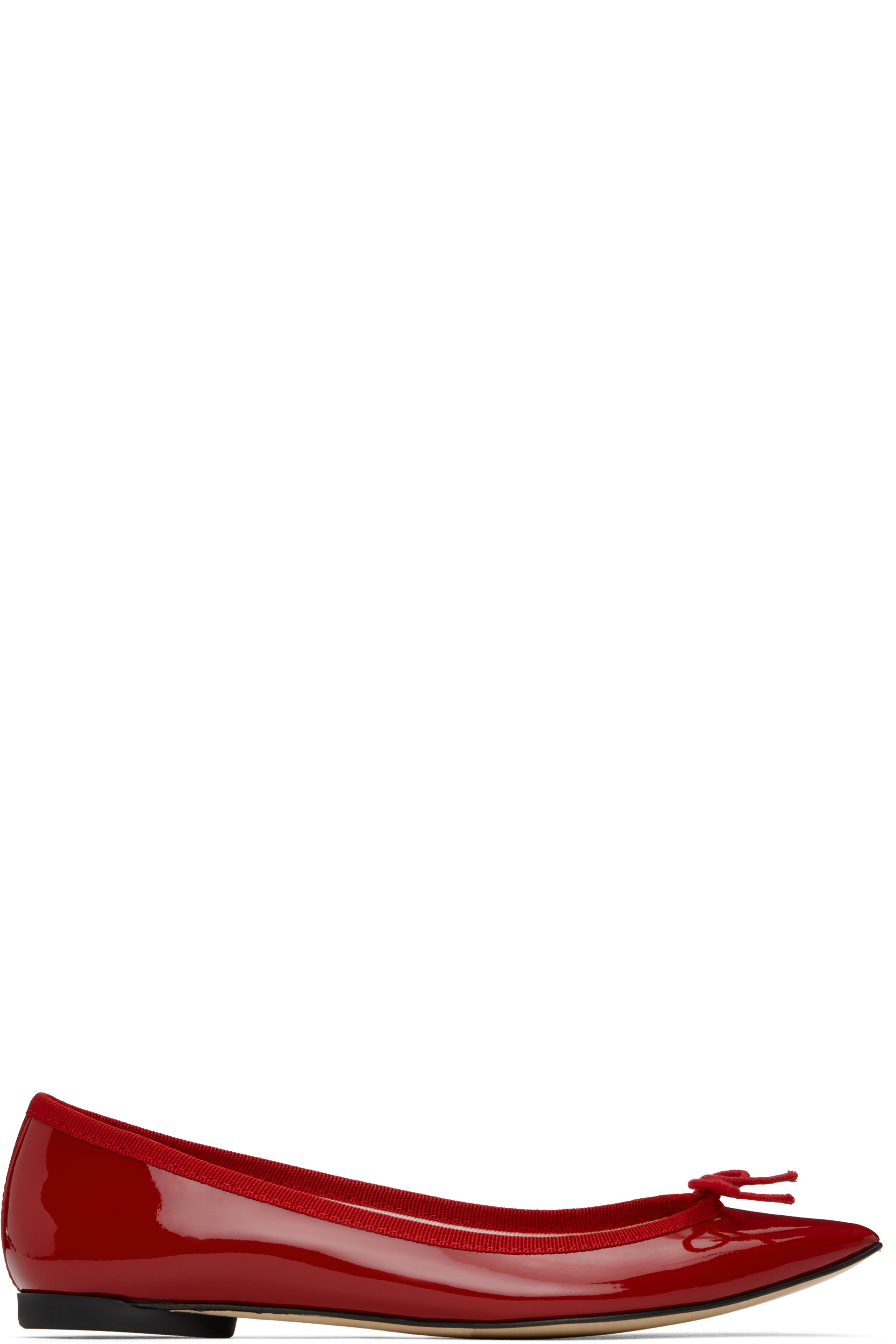 Repetto - Red Brigitte Pointy Toe Ballerina Flats