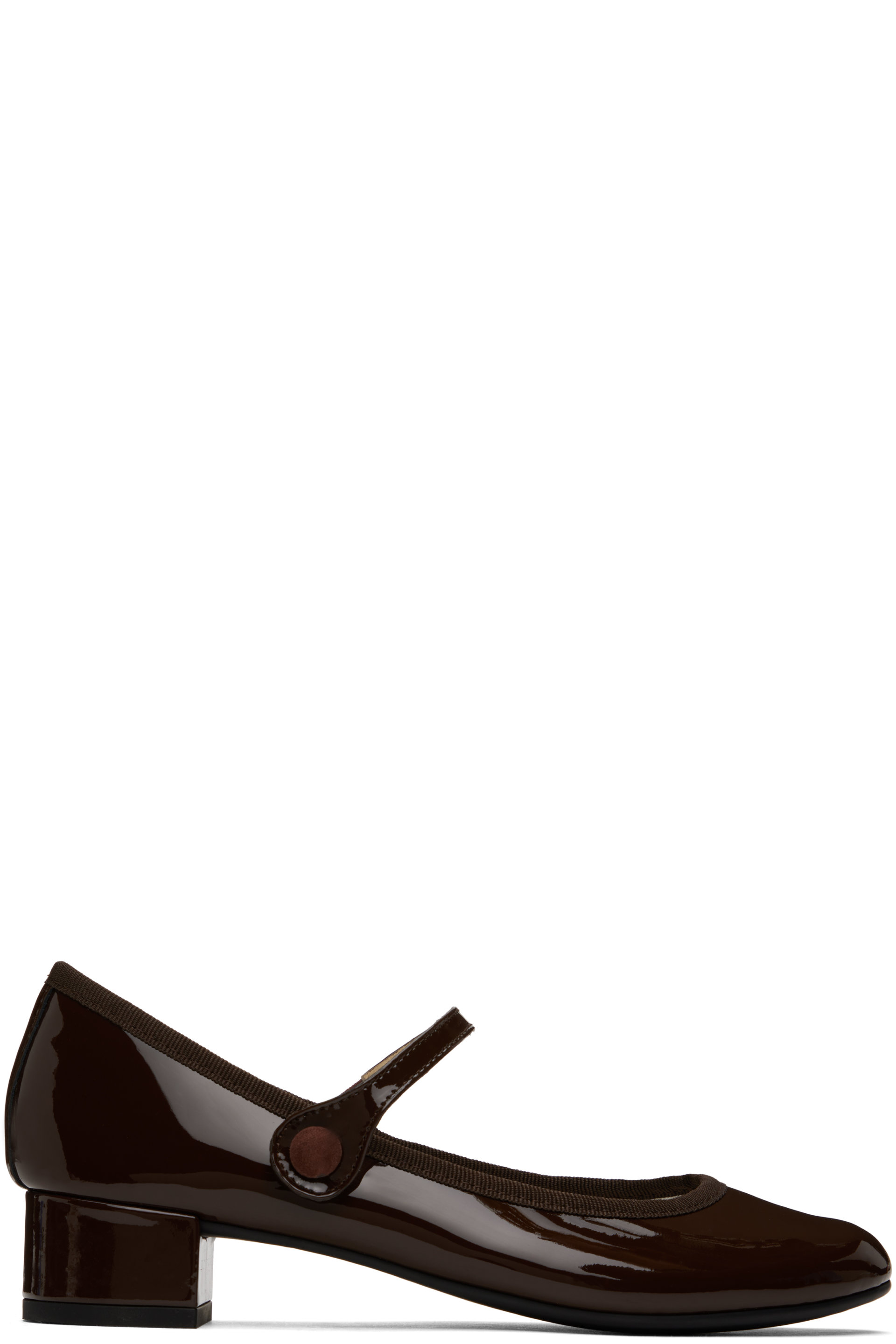 Repetto - Brown Rose Mary Jane Heels