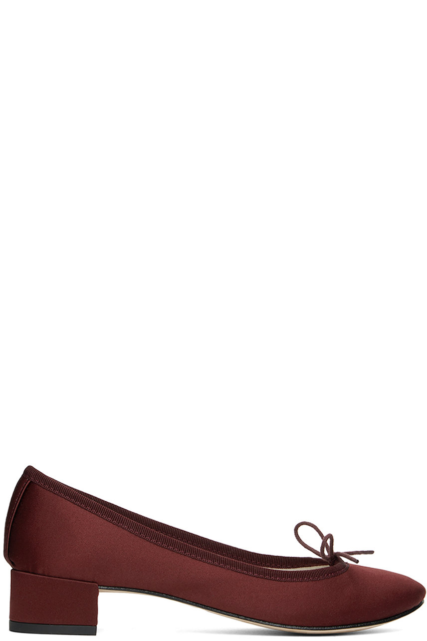 Repetto - SSENSE Exclusive Burgundy Camille Heels