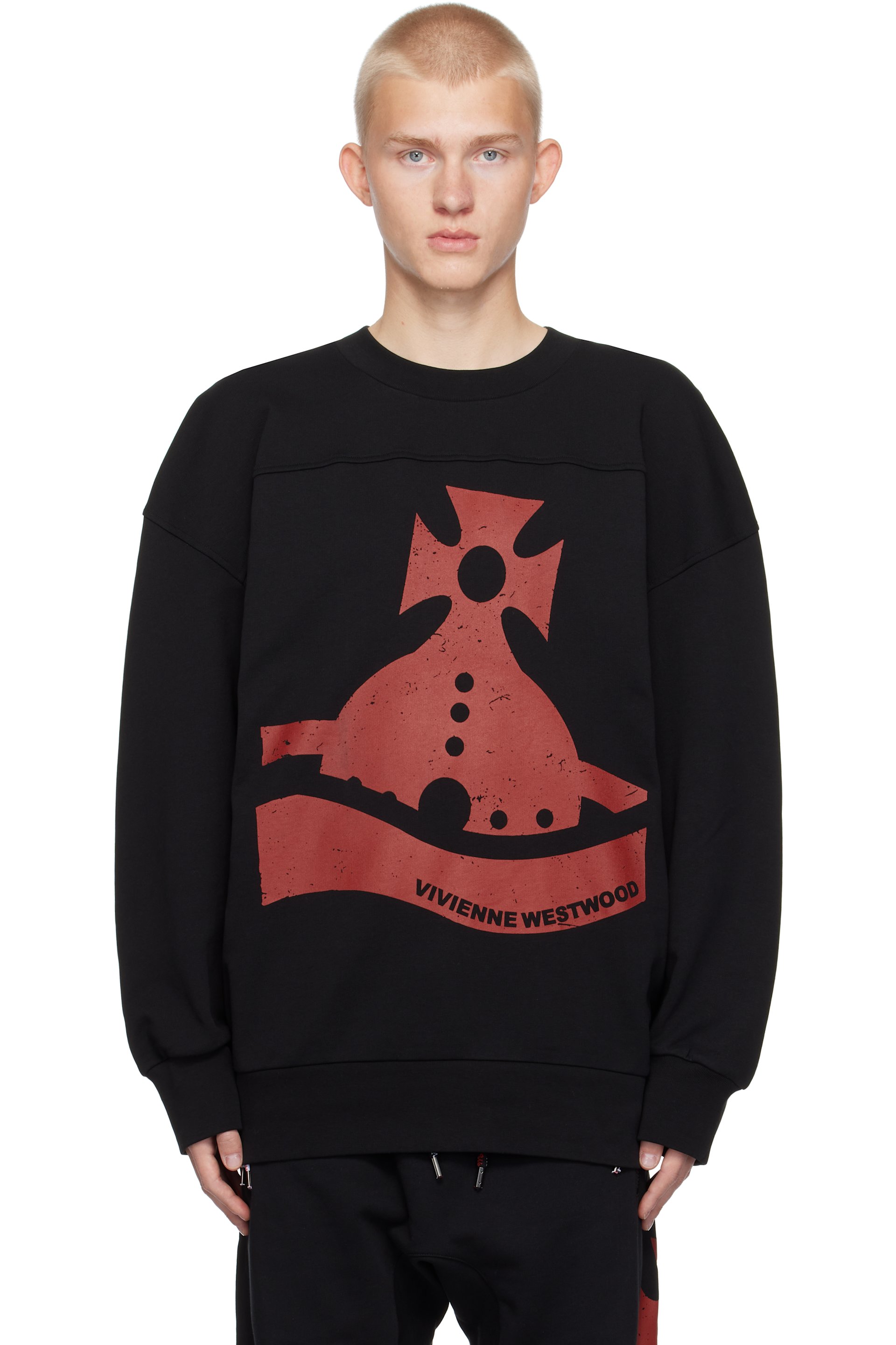 Vivienne Westwood - Pull molletonné Sander noir