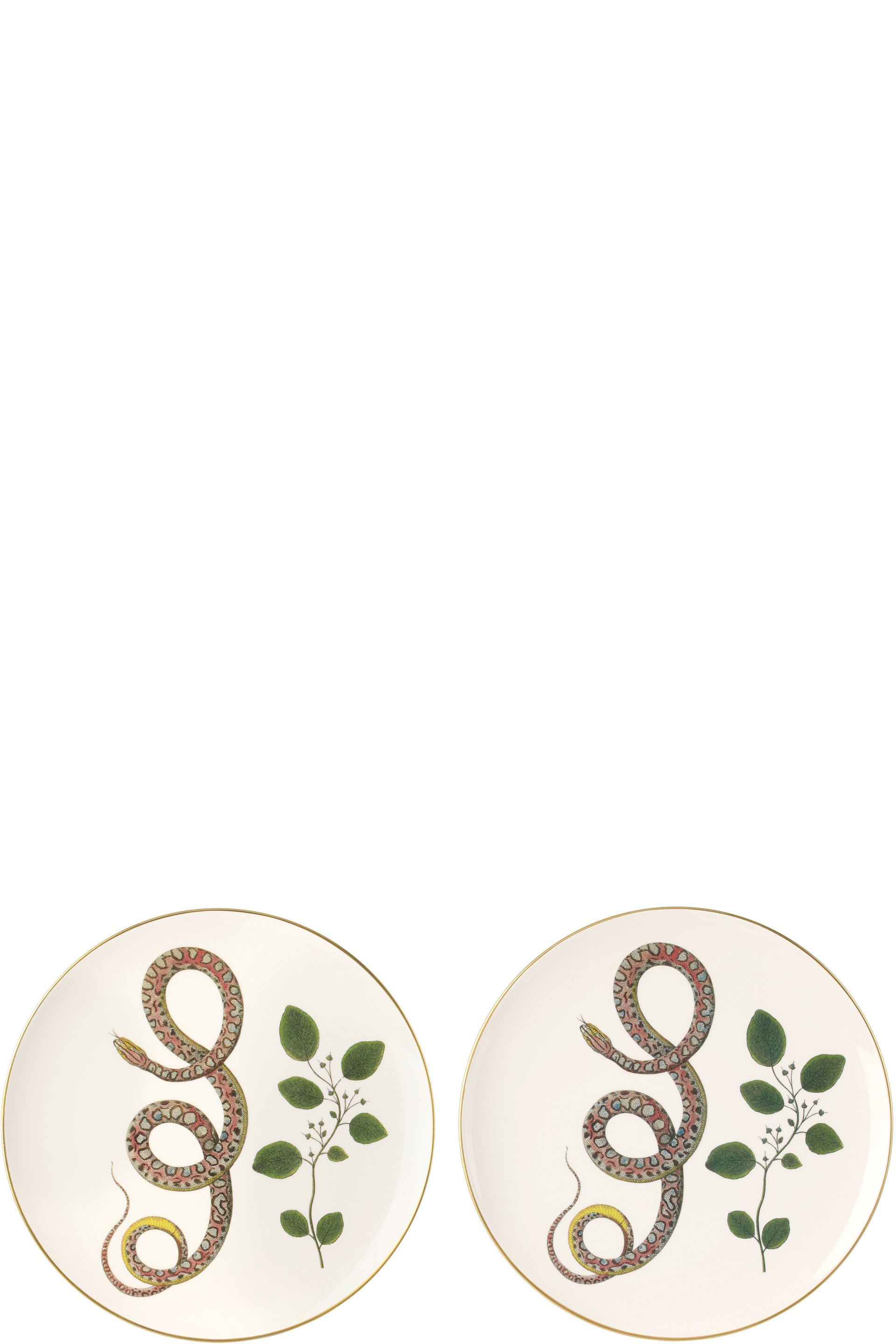 Laboratorio Paravicini - White Serpi 07 Dessert Plate Set