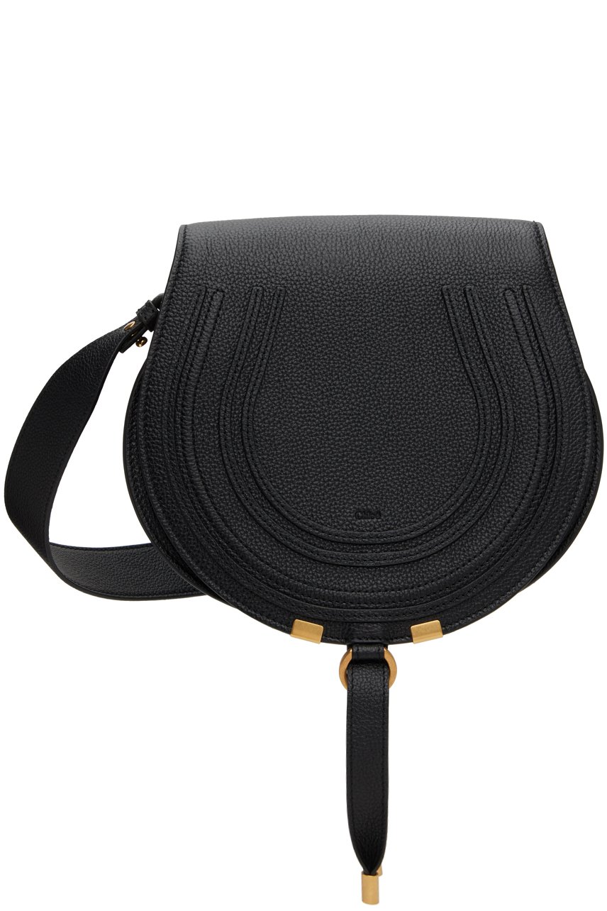 Chloé - Moyen sac sellier noir - Marcie