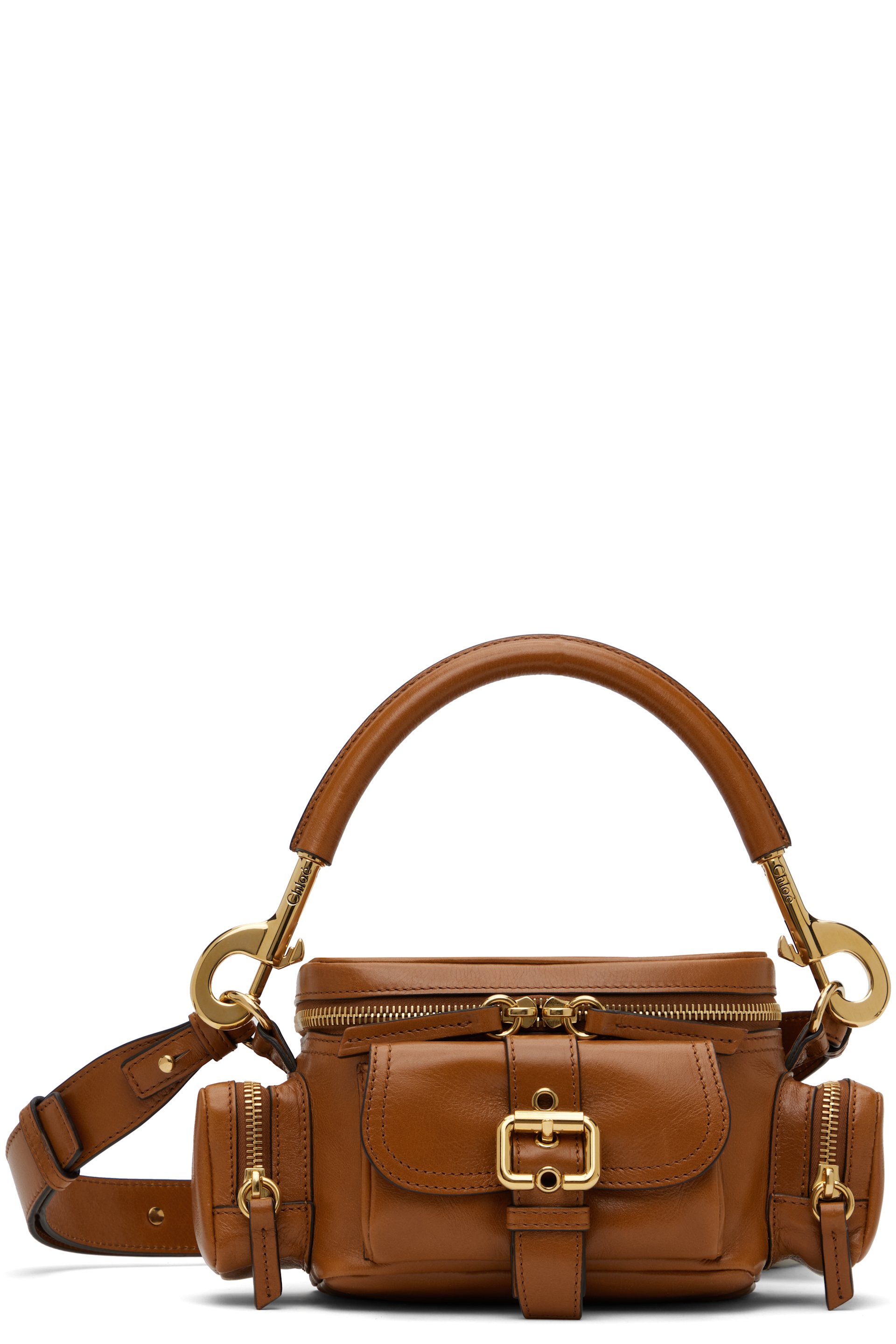 Chloé - Petit sac caméra brun clair