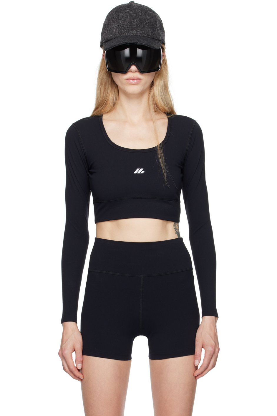 Balenciaga - Haut de sport à manches longues noir