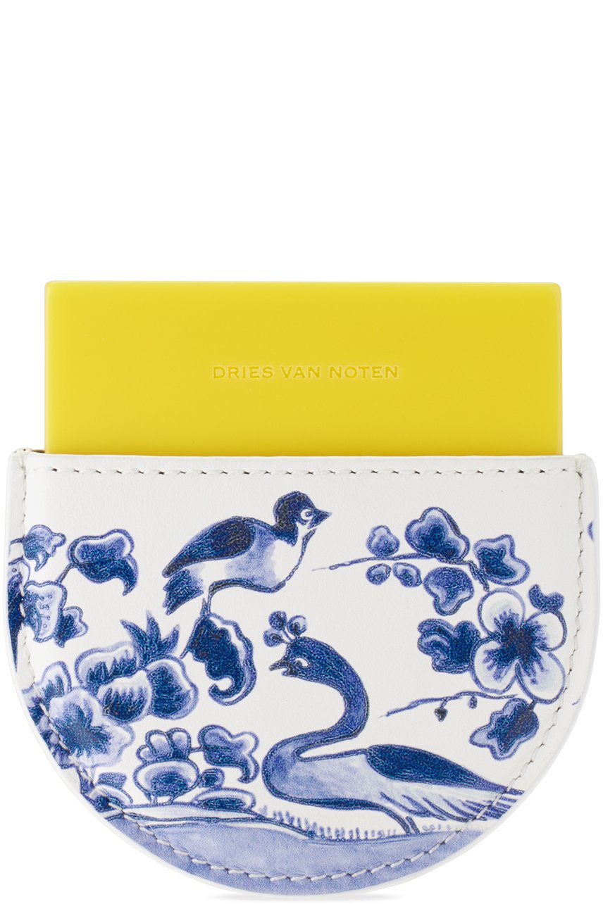 Dries Van Noten - Miroir en forme de demi-lune jaune