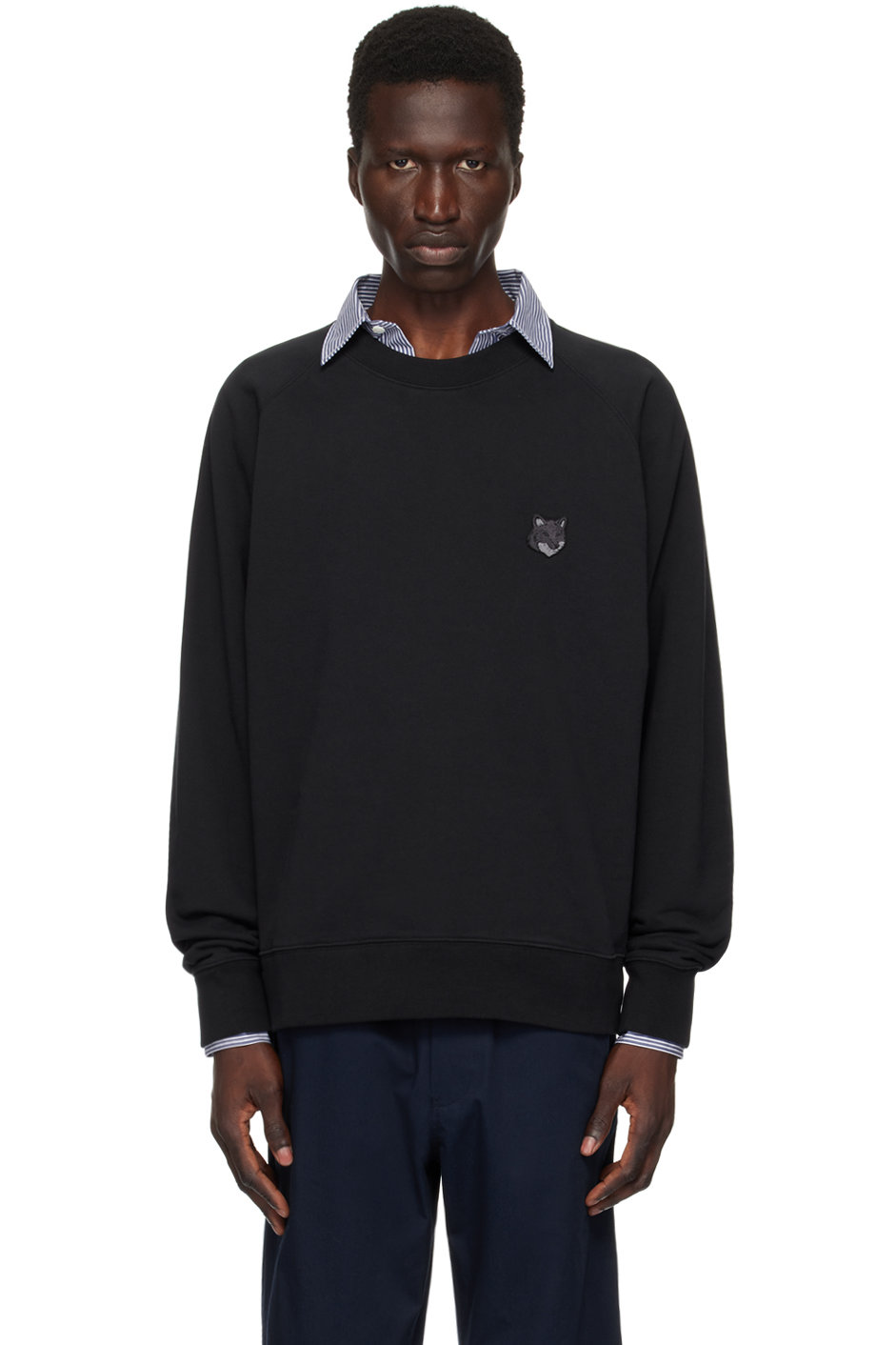 Maison Kitsuné - Black Bold Fox Head Sweatshirt