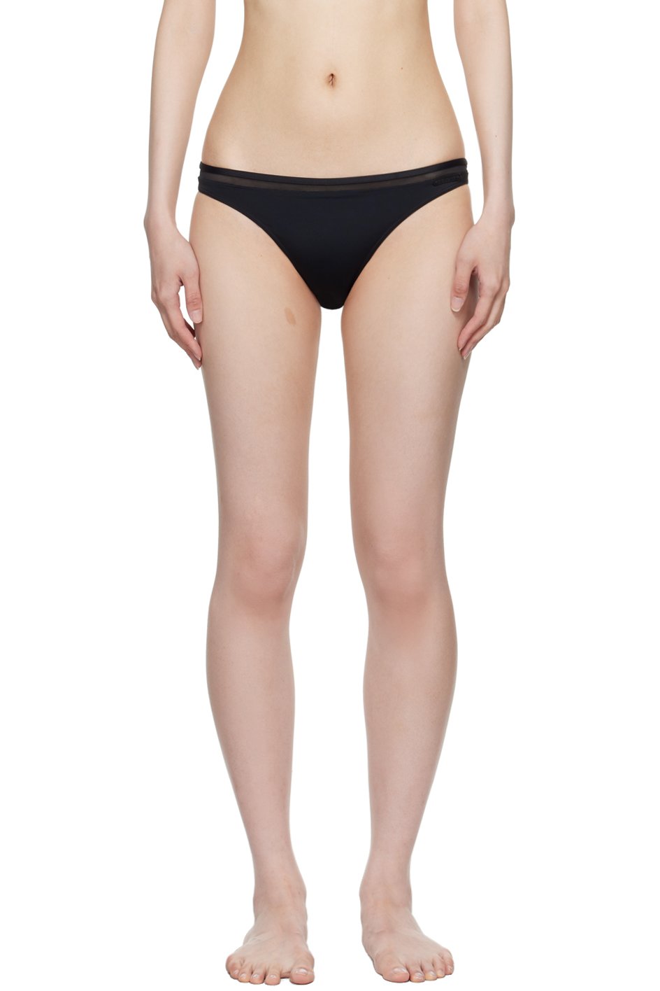 La Perla - Culotte de bikini noire à panneaux - Optical Moves