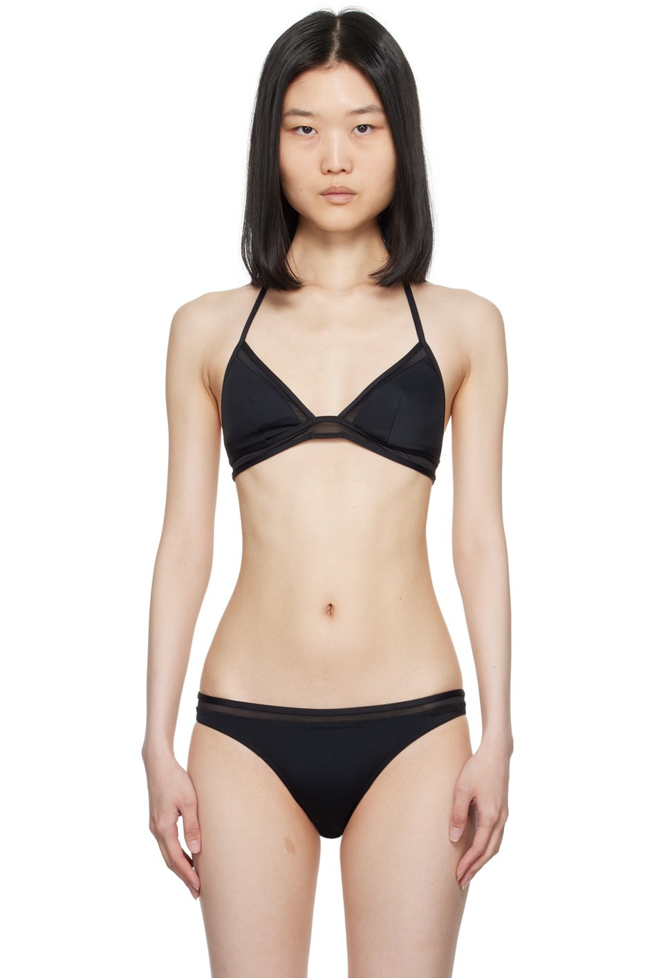 La Perla - Haut de bikini noir à panneaux - Optical Moves