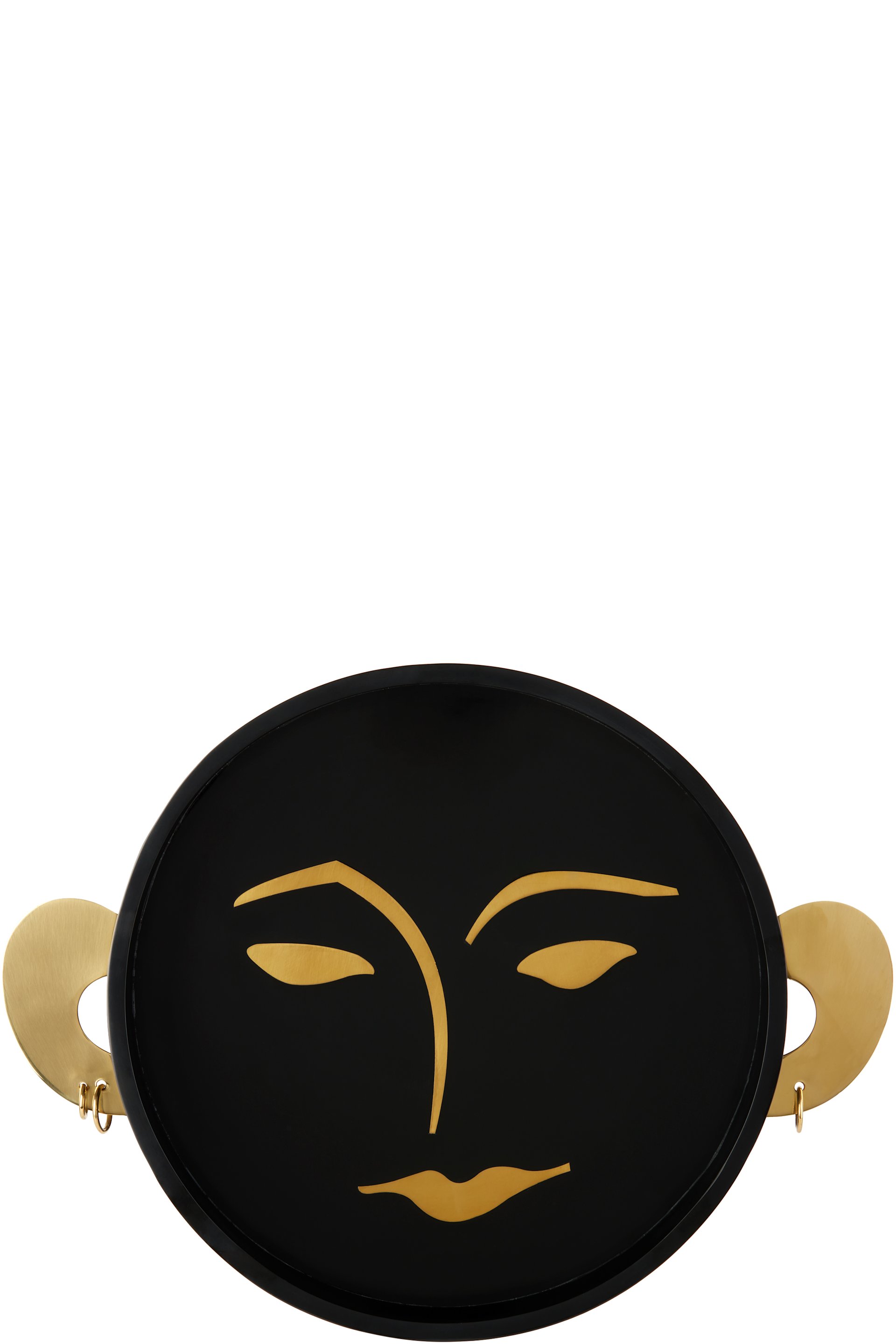 L'OBJET - Black Kelly Behun Edition Henri Round Tray
