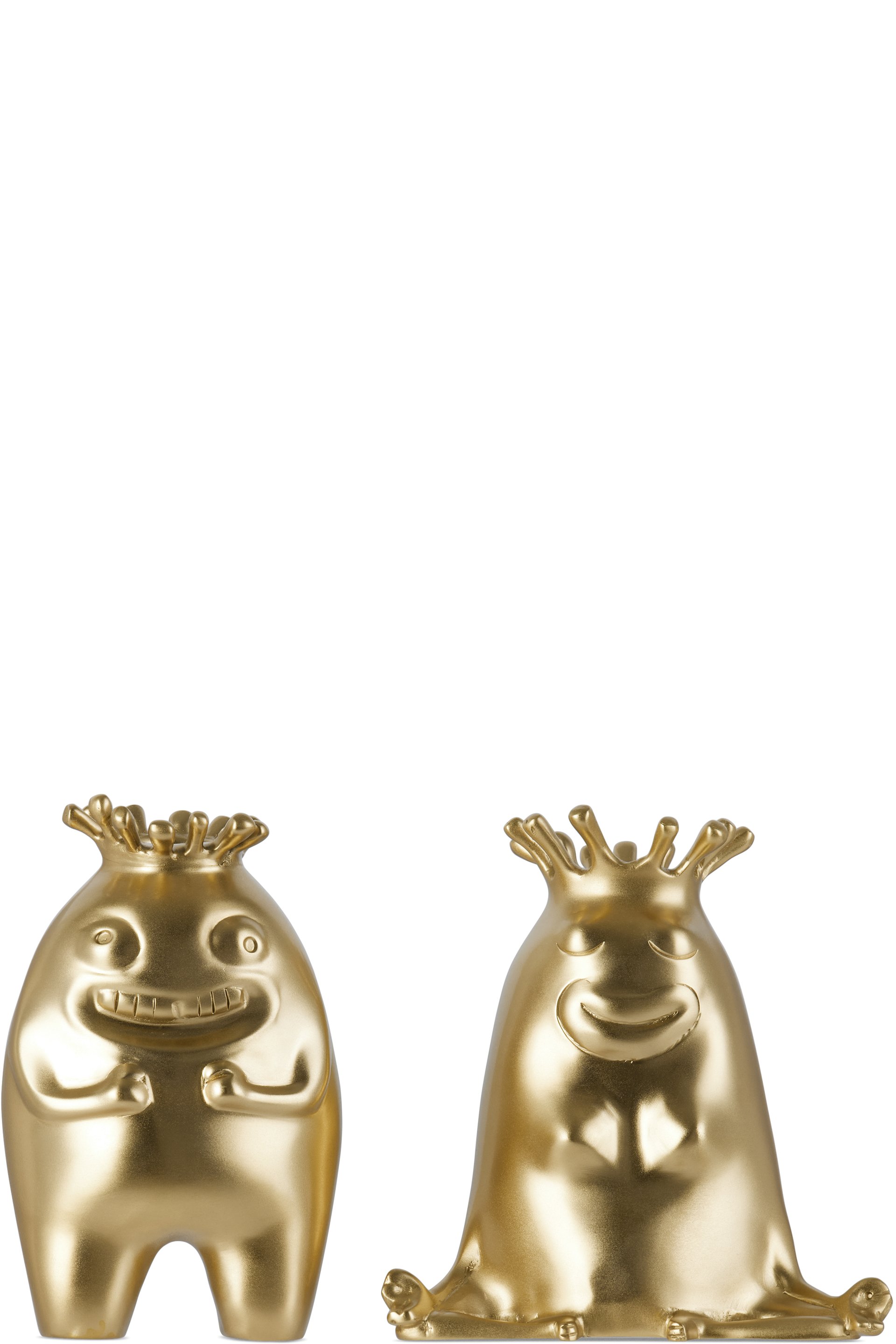 L'OBJET - 金色 Haas 系列 King + Queen 烛台
