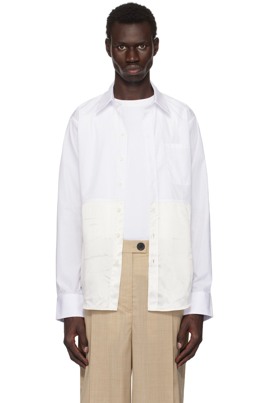Peter Do - White & Off-White Combo Office Shirt