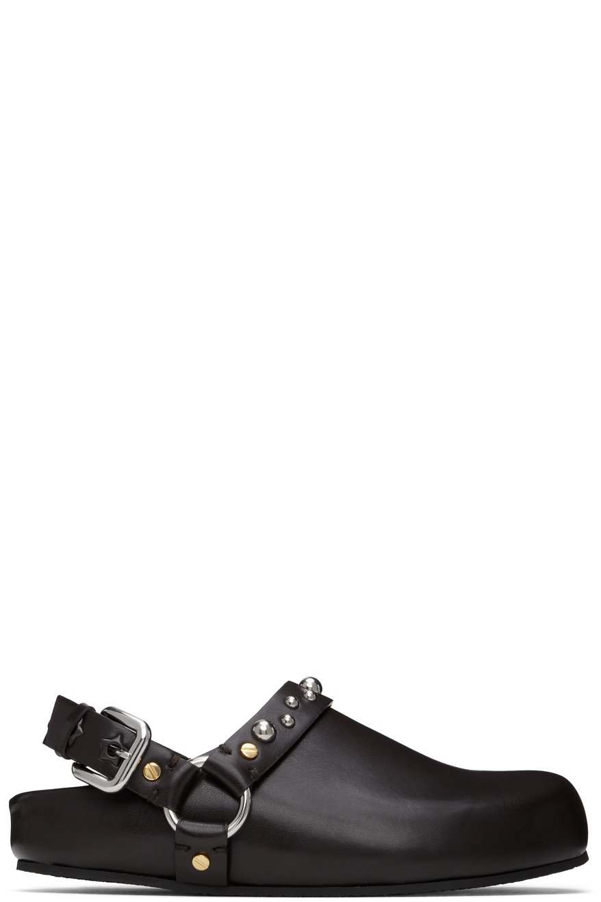 Stella McCartney - Sabots Elyse bruns à clous