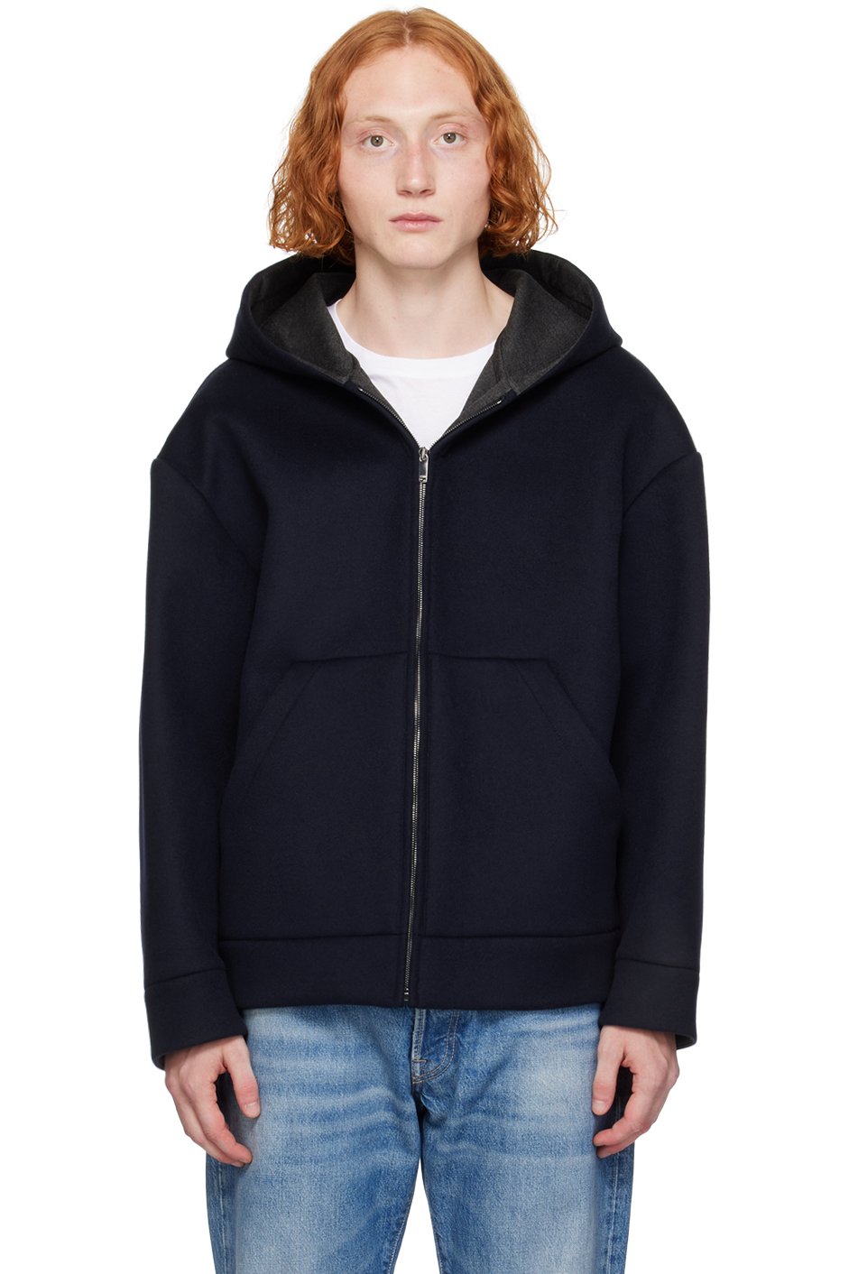 Valentino - Navy Cashmere Coat