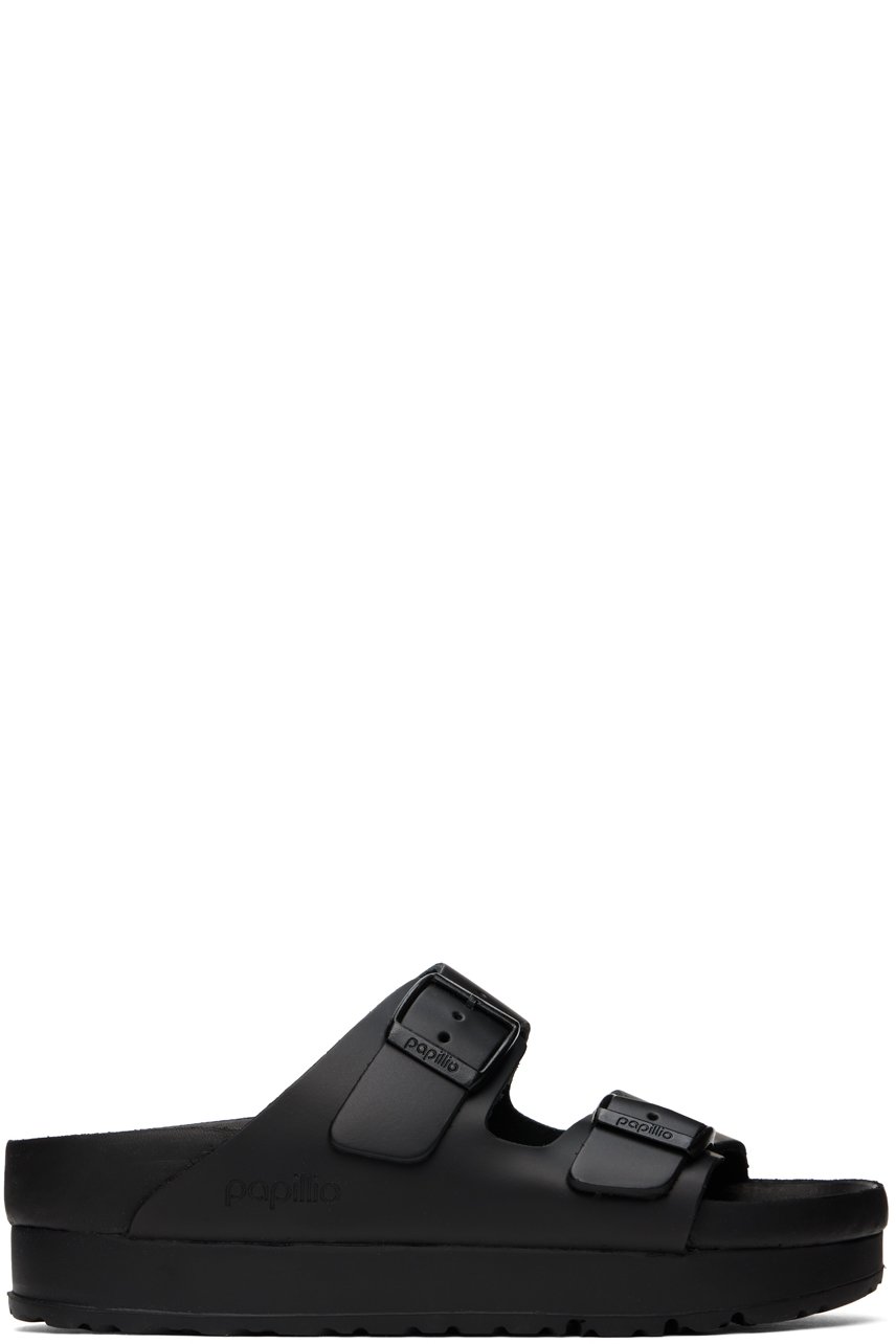 Birkenstock - Black Papillio Edition Narrow Arizona Flex Platform Sandals