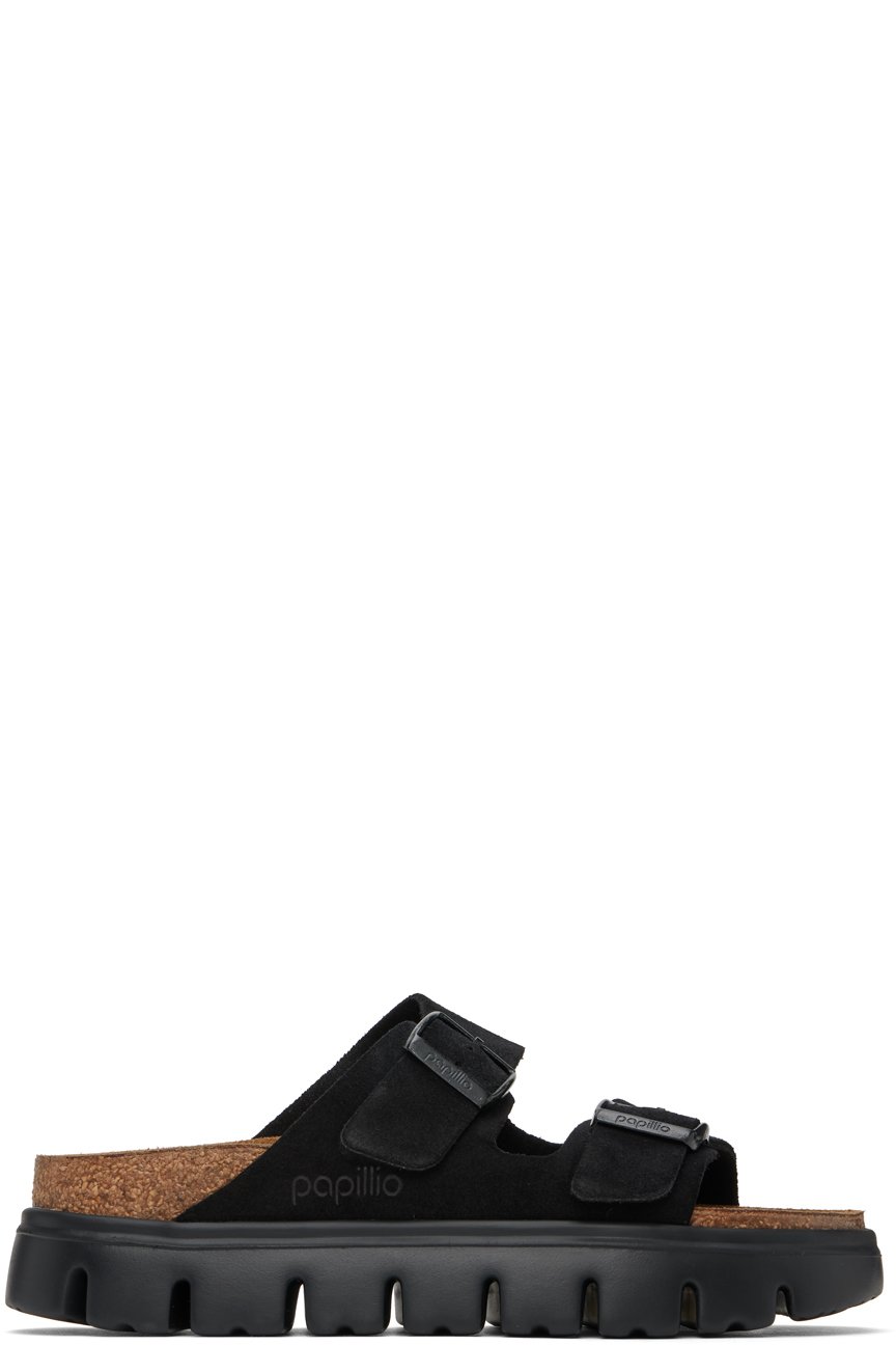 Birkenstock - Black Narrow Papillio Arizona Platform Sandals