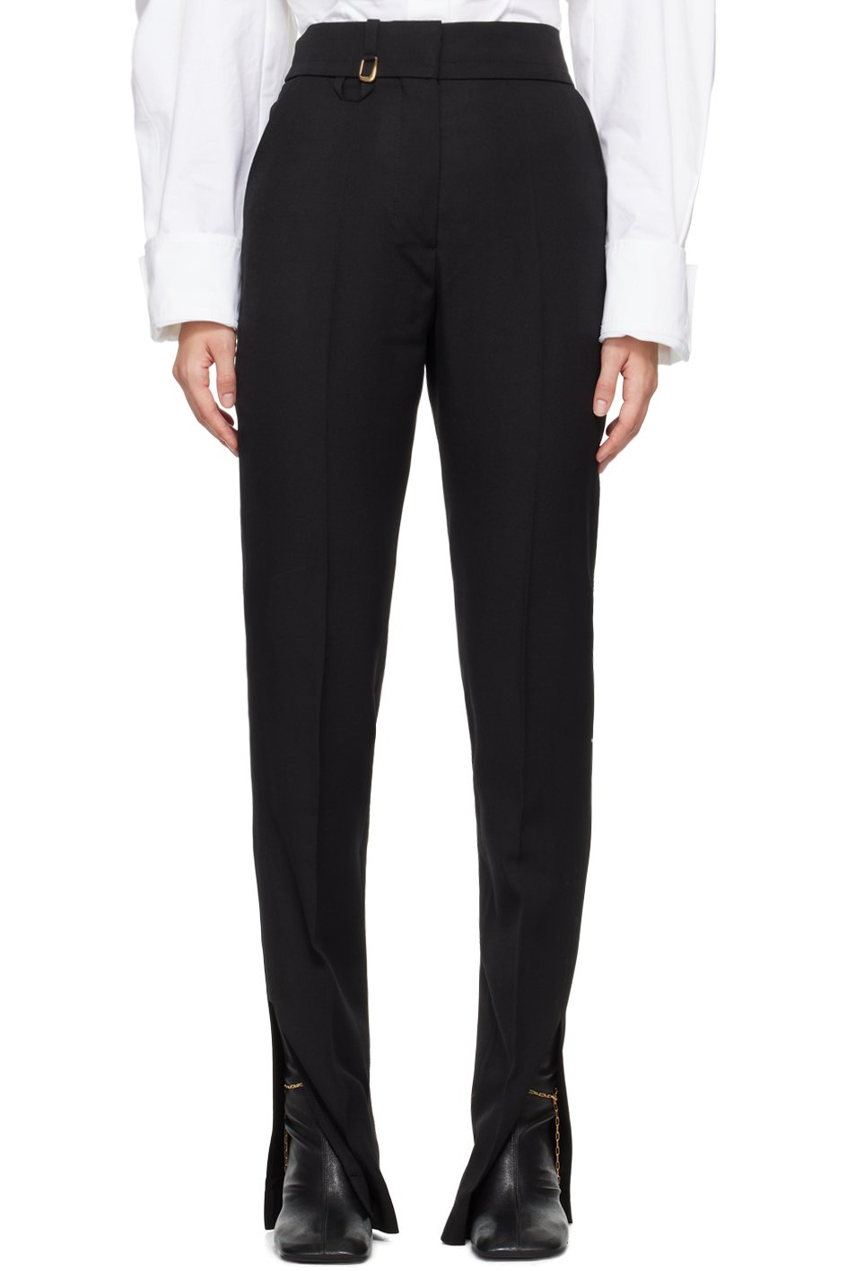 JACQUEMUS - Pantalon Tibau noir - La casa