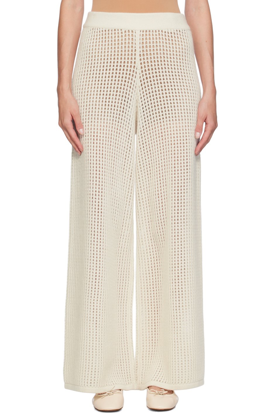 LISA YANG - Pantalon de détente Mei blanc cassé