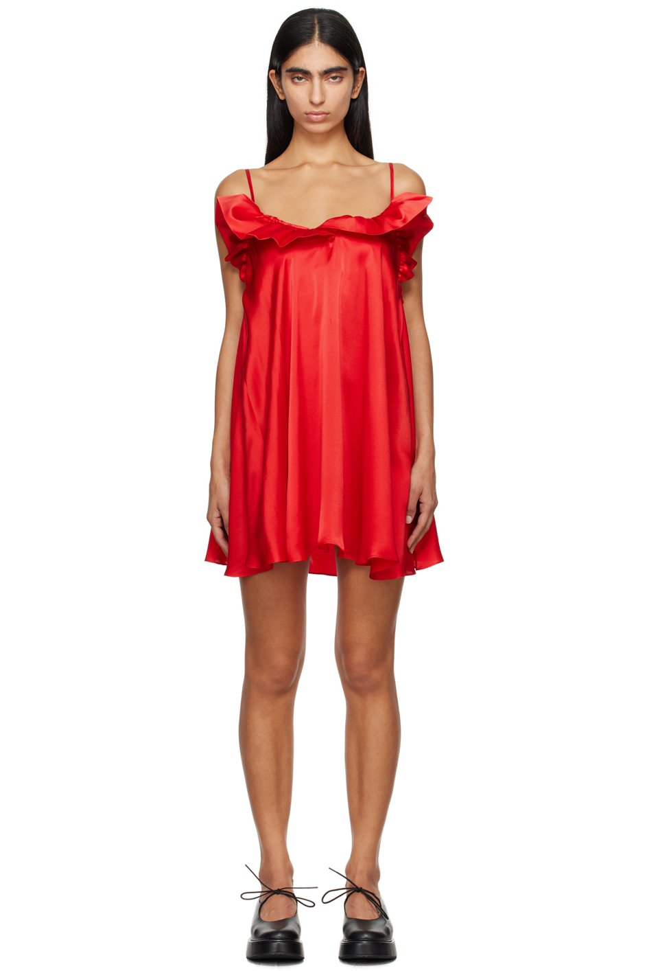 Kika Vargas - Robe courte Joan rouge