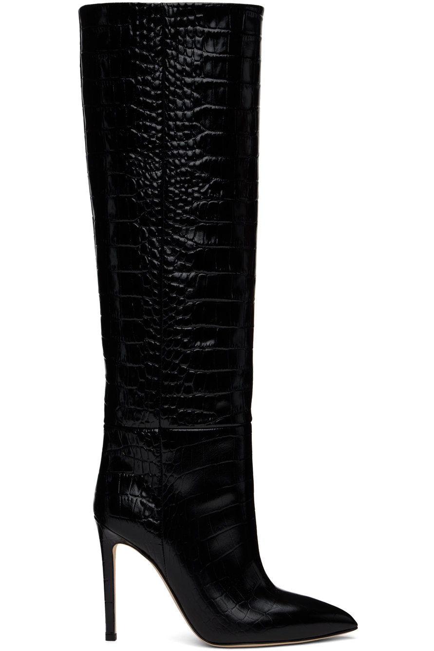 Paris Texas - Black Stiletto Tall Boots