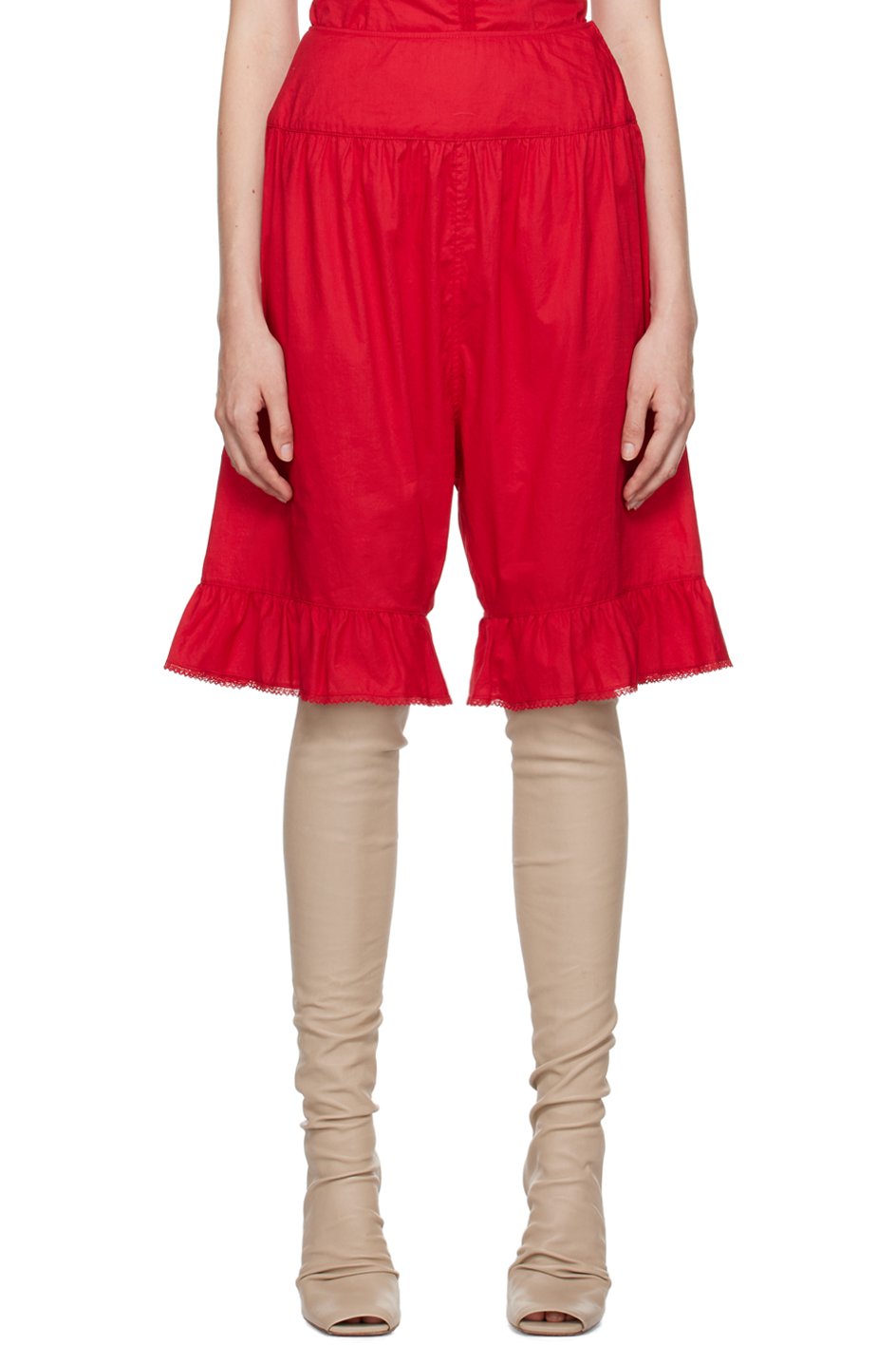 COLLEEN ALLEN - Culotte bouffante de style victorien rouge exclusive à SSENSE