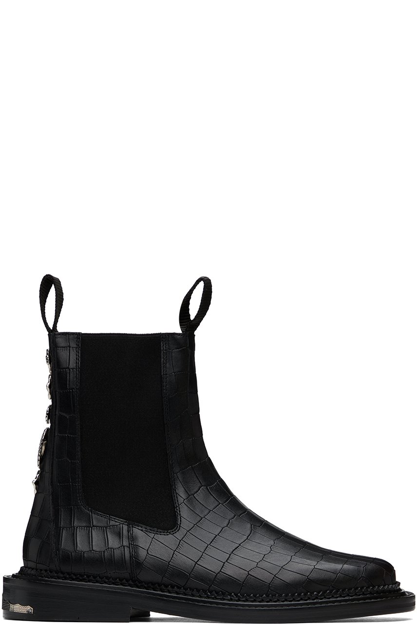 Toga Virilis - Black Side Gore Chelsea Boots