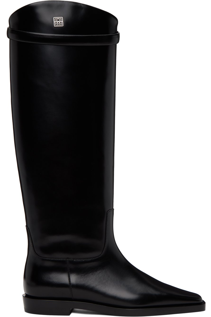 TOTEME - Black 'The Riding Boot' Tall Boots