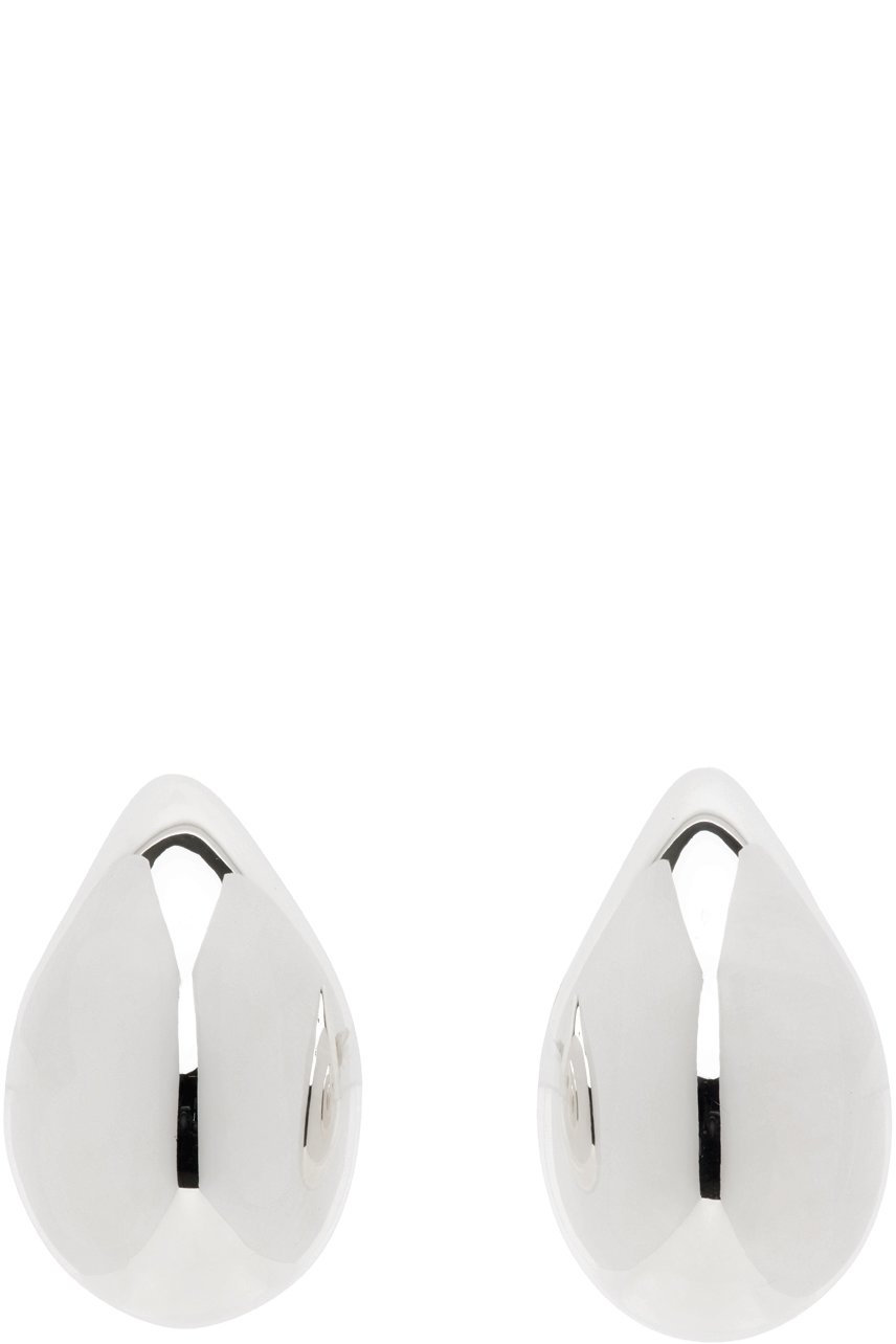 Bottega Veneta - Petites boucles d'oreilles pendantes argentées