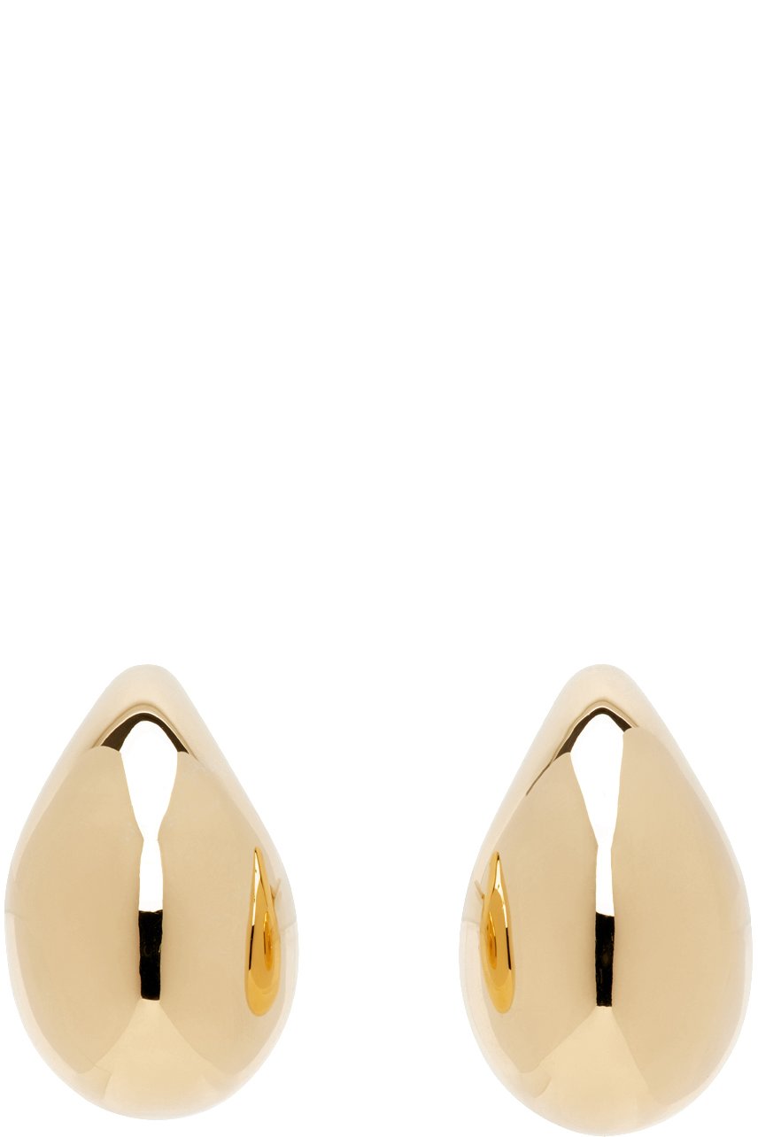 Bottega Veneta - Petites boucles d'oreilles pendantes dorées