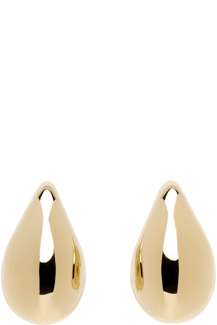 Bottega Veneta - Moyennes boucles d'oreilles en forme de goutte dorées