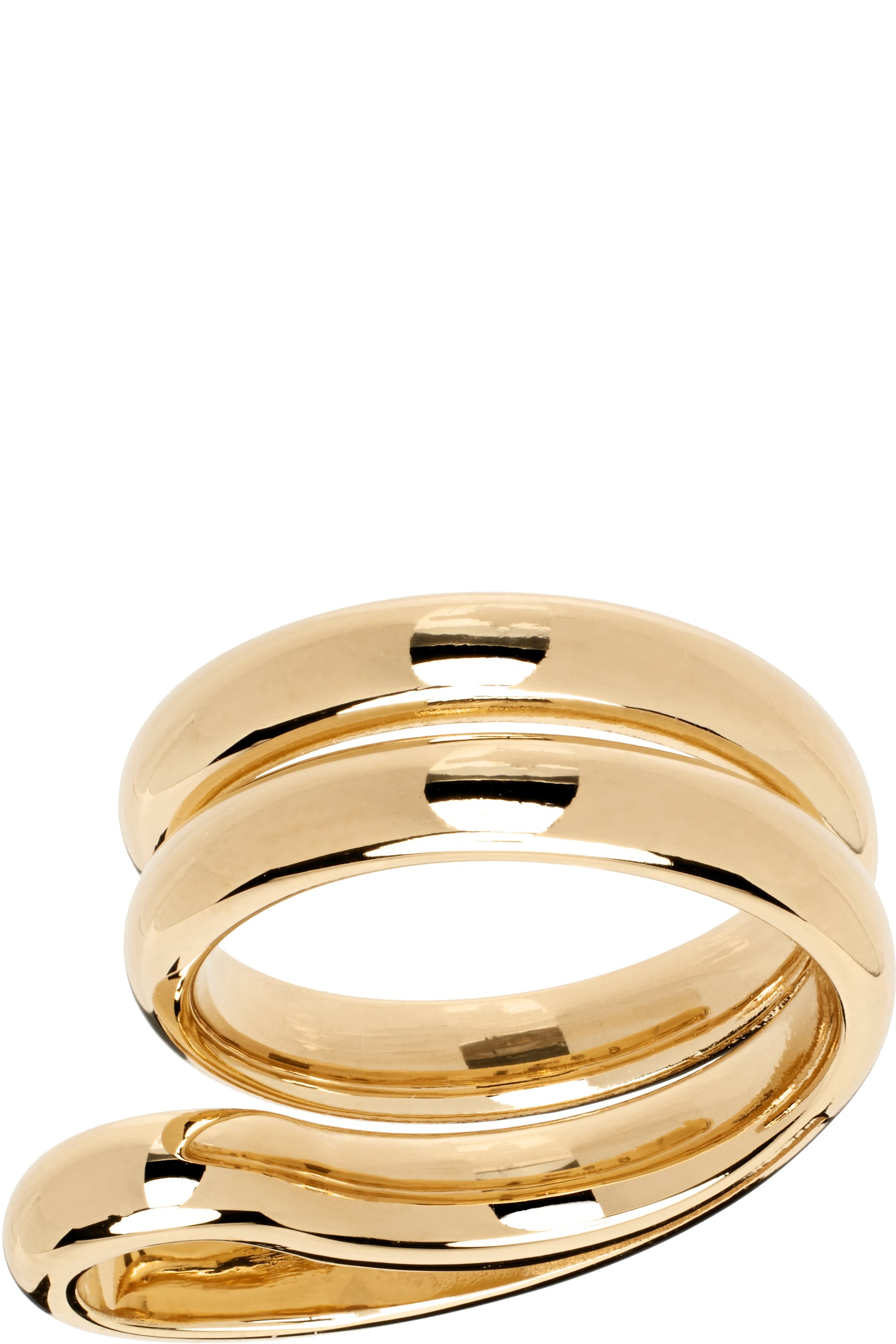Bottega Veneta - Bague en forme de volant doré