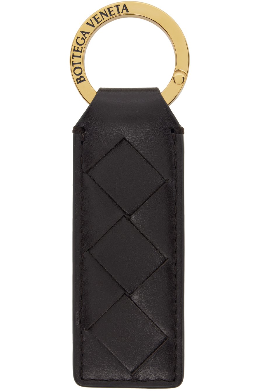 Bottega Veneta - Porteclé noir à anneau
