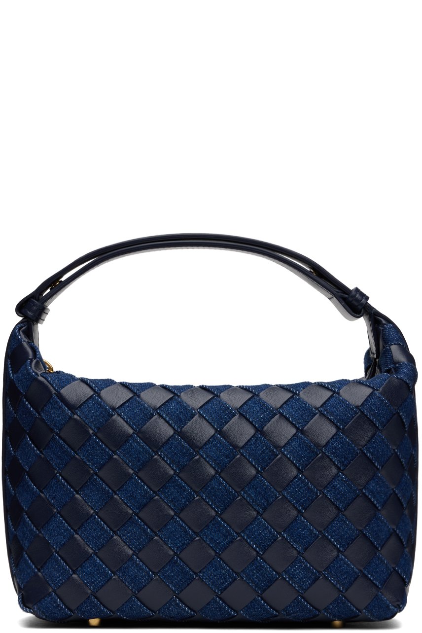 Bottega Veneta - Mini sac Wallace bleu marine et indigo